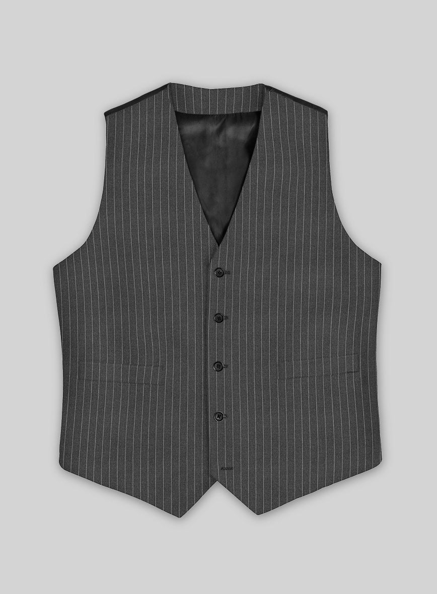StudioSuits Gray Pinstripe Waist Coat