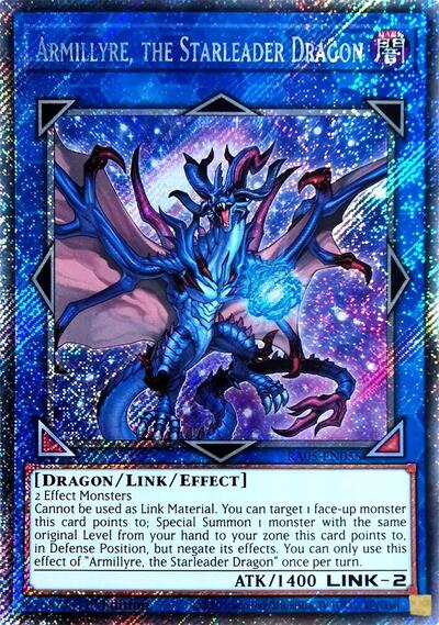 Armillyre the starleader – Yu-Gi-Oh! Armillyre, the Starleader Dragon - RA05-EN055 - Platinum Secret Rare - 1st Edition