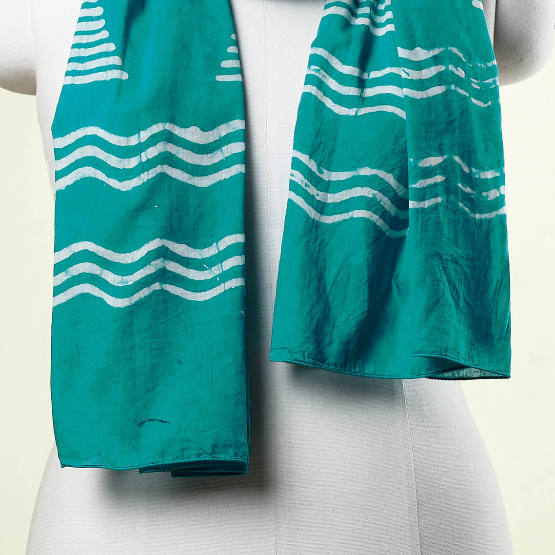 BATIK BY MD. SHARIFF Blue - Hand Batik Printed Cotton Stole - view 3