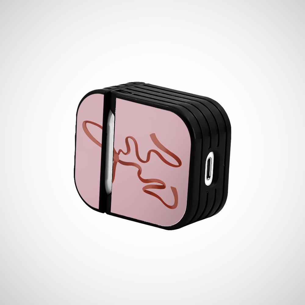 Cover It Up Pink and Red Ribbon Glass Airpods 1st Gen Case Covers - view 3