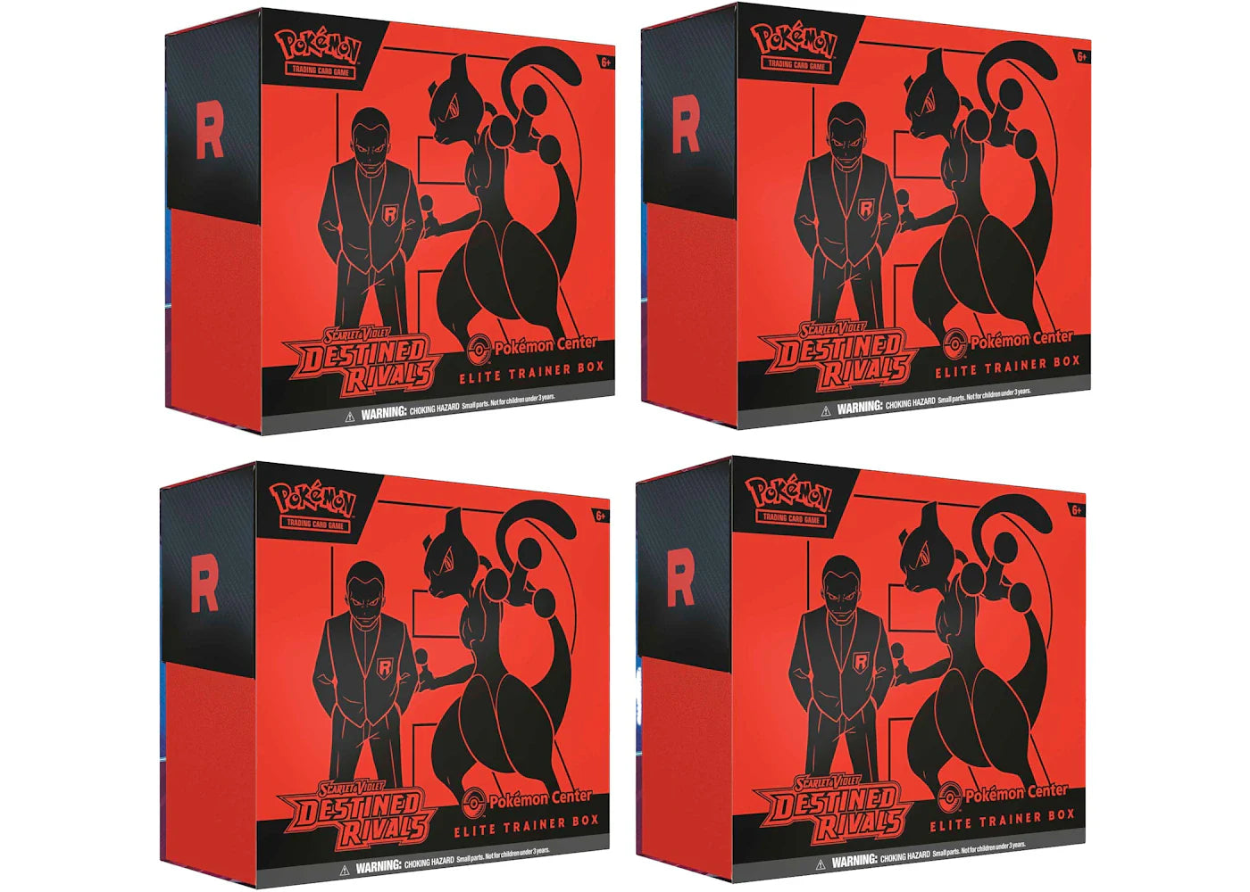 Scarlet violet destined – 2025 Pokémon Scarlet & Violet Destined Rivals Pokemon Center Elite Trainer Box 4x Lot