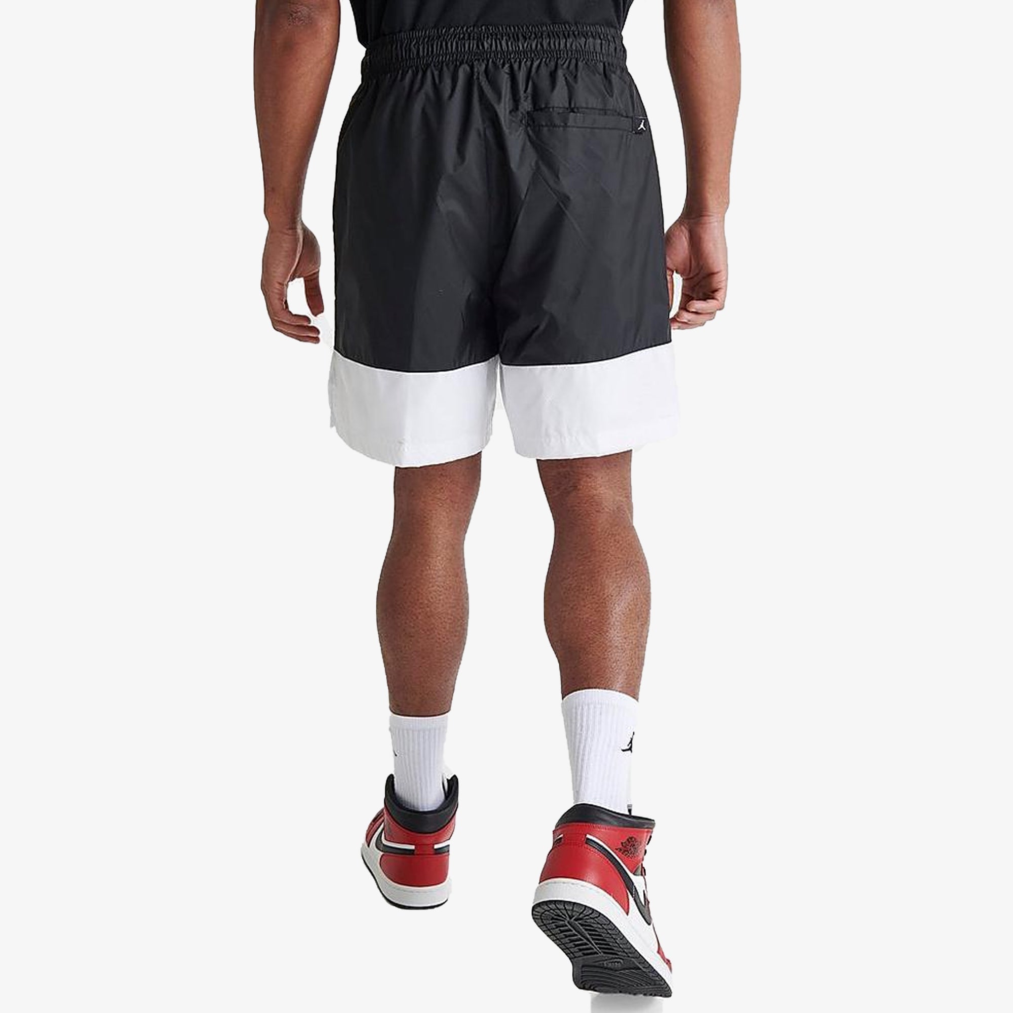 Black shorts – Jordan | ESSENTIALS { BLACK/WHITE/GYM RED