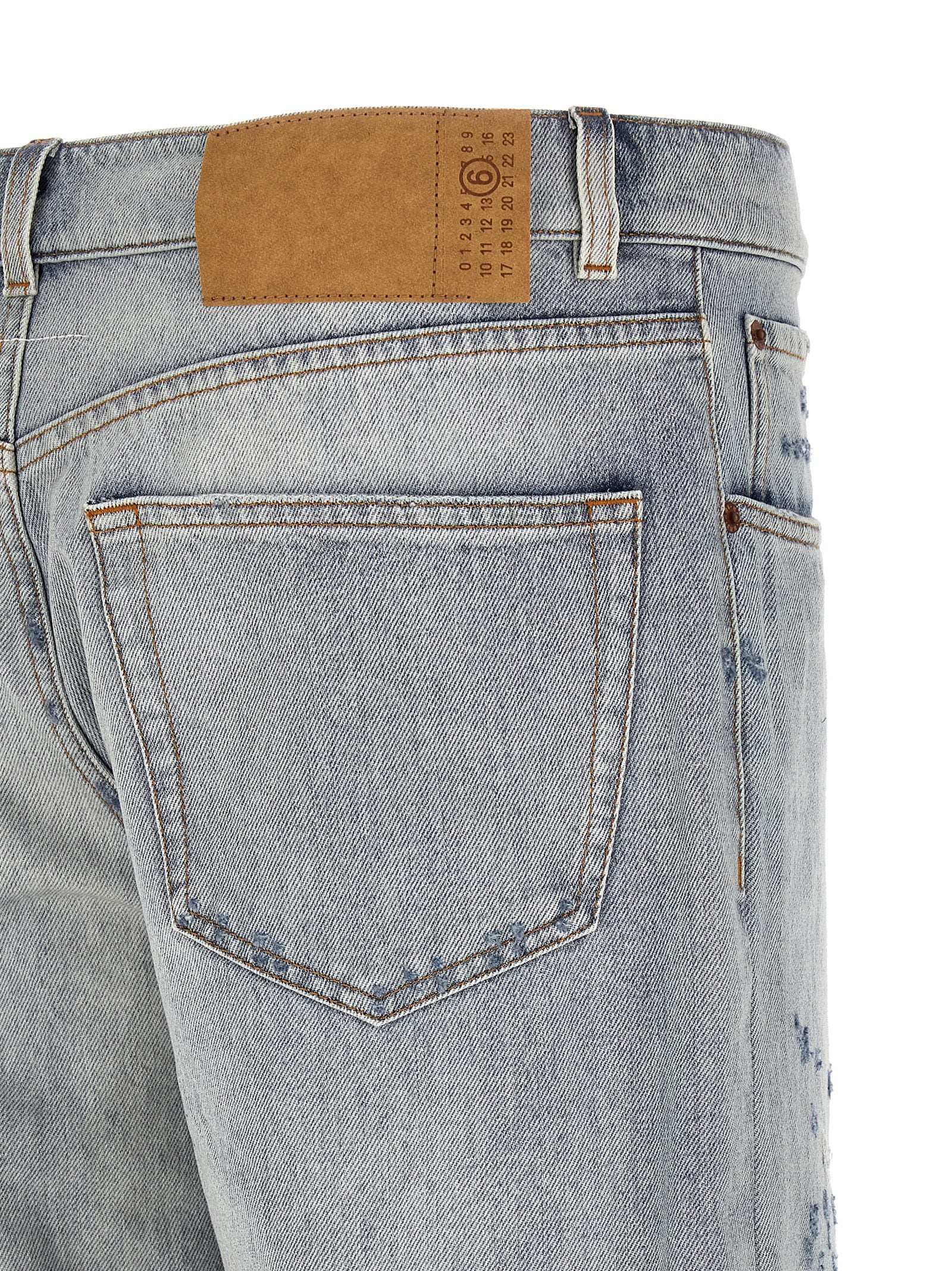 Mm6 Maison Margiela Used Effect Jeans – 100% cotton - view 4