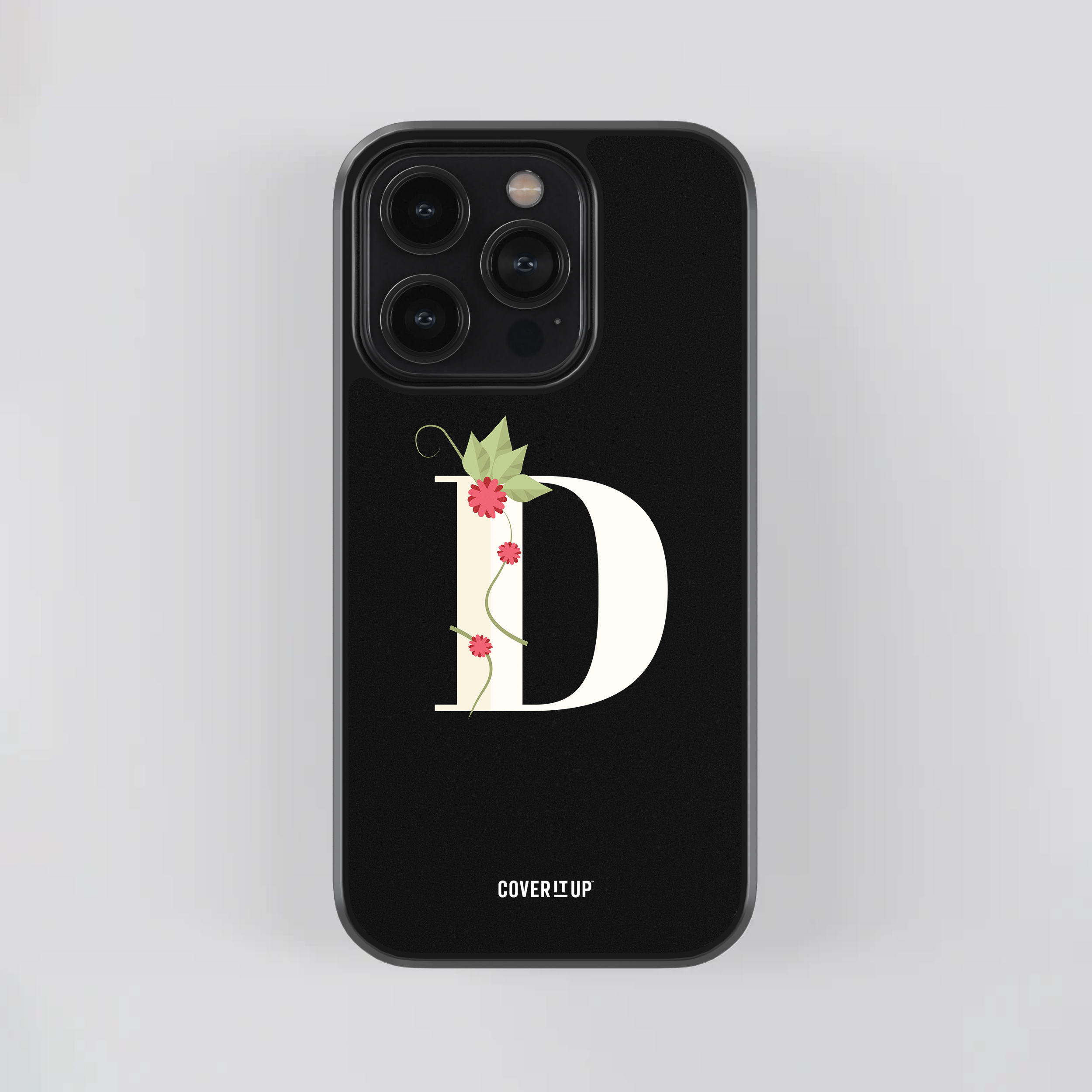 Design Phone Cases Limited Edition Floral Initial Glass Case - view 8