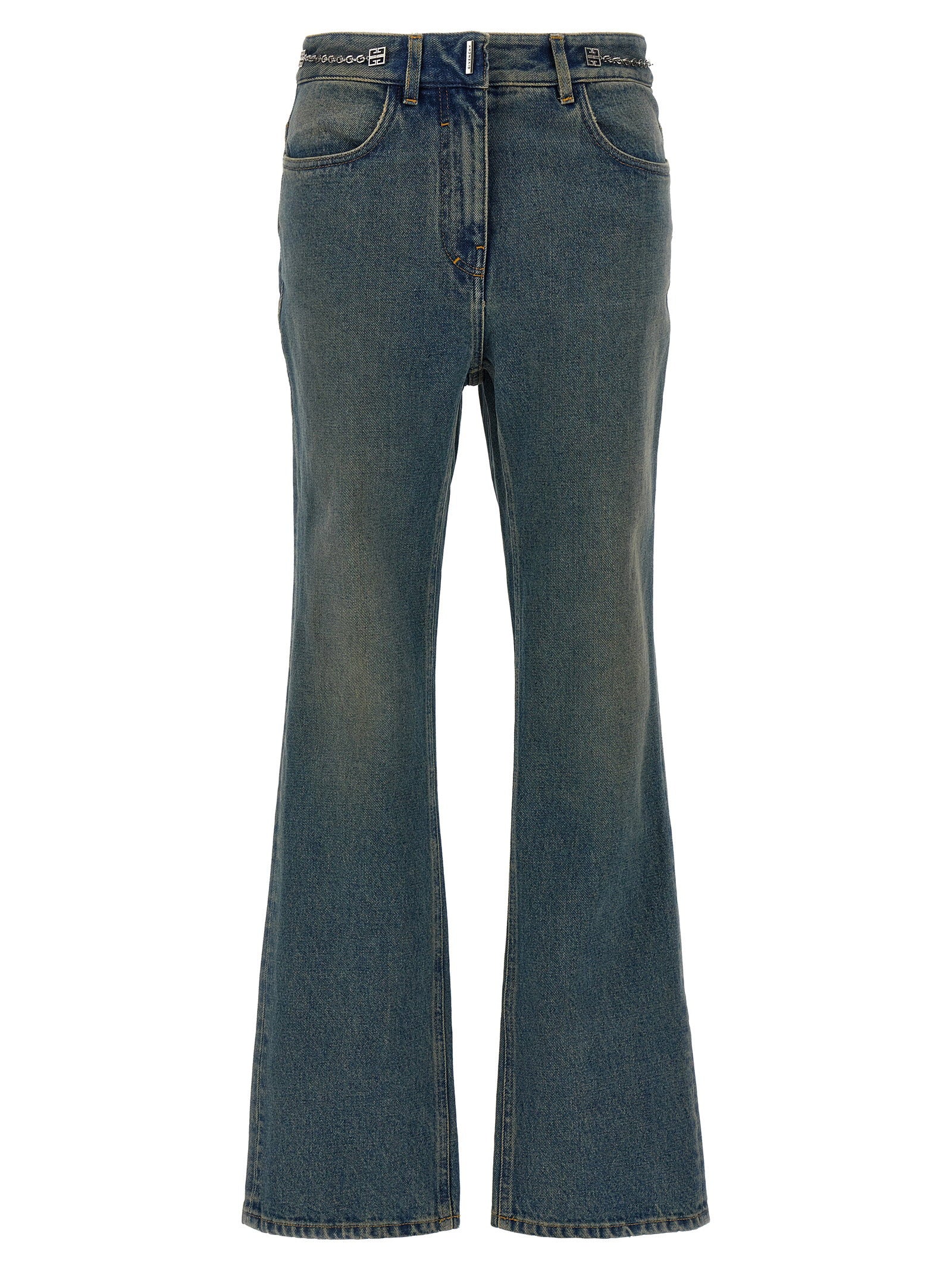 Givenchy Chain Jeans With Logo – 100% cotton