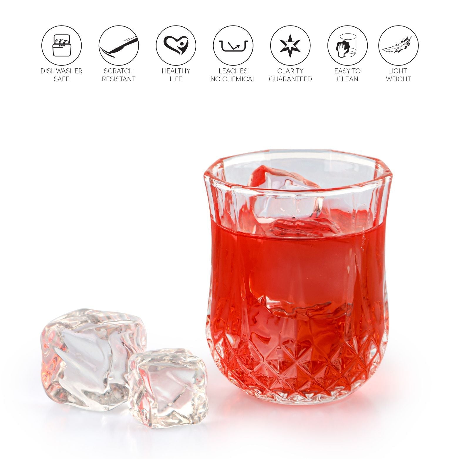 Cello Amore Glass Tumblers, Set of 6 – Clear - view 7