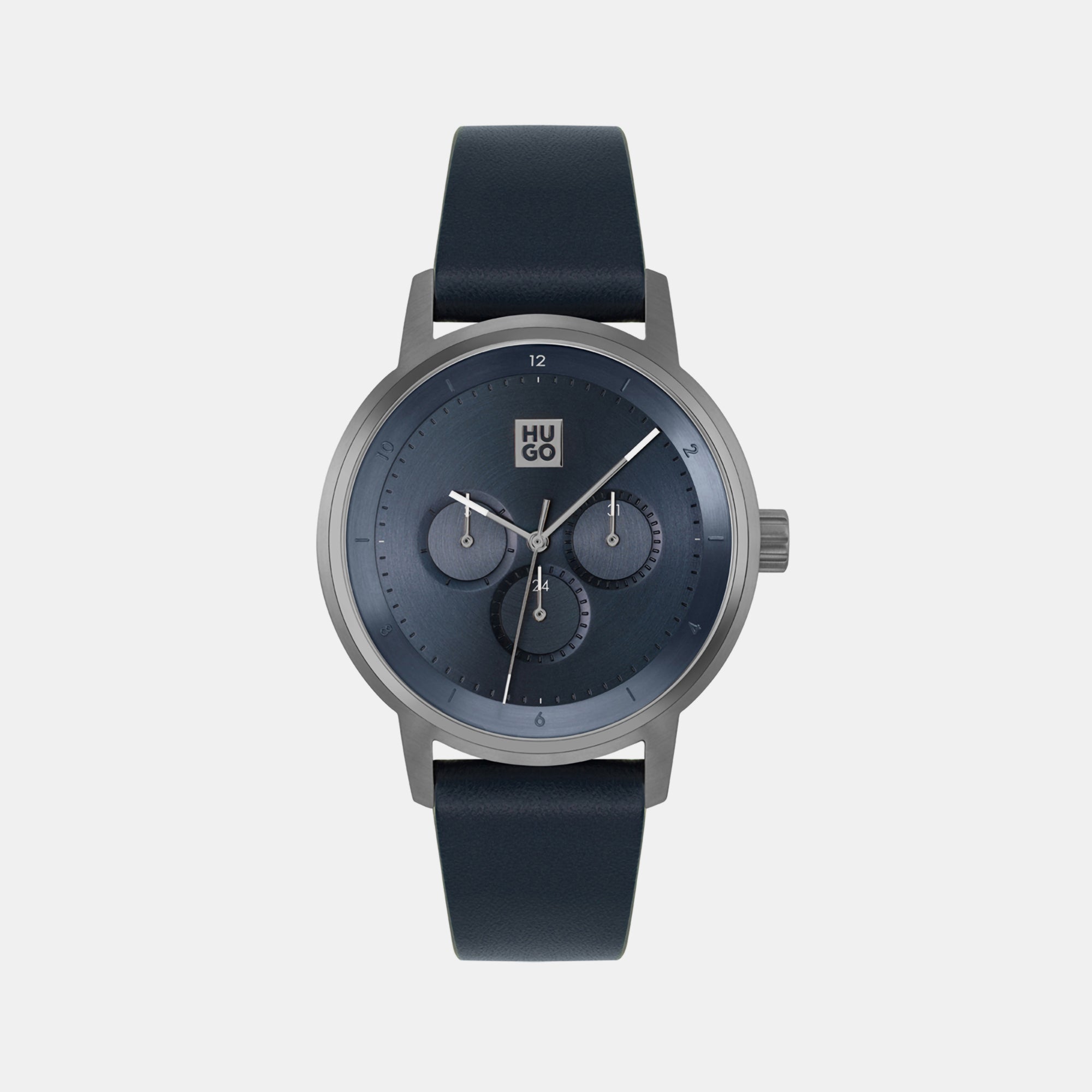 Boss Define Men Quartz Blue Dial Chronograph Leather Watch 1530264