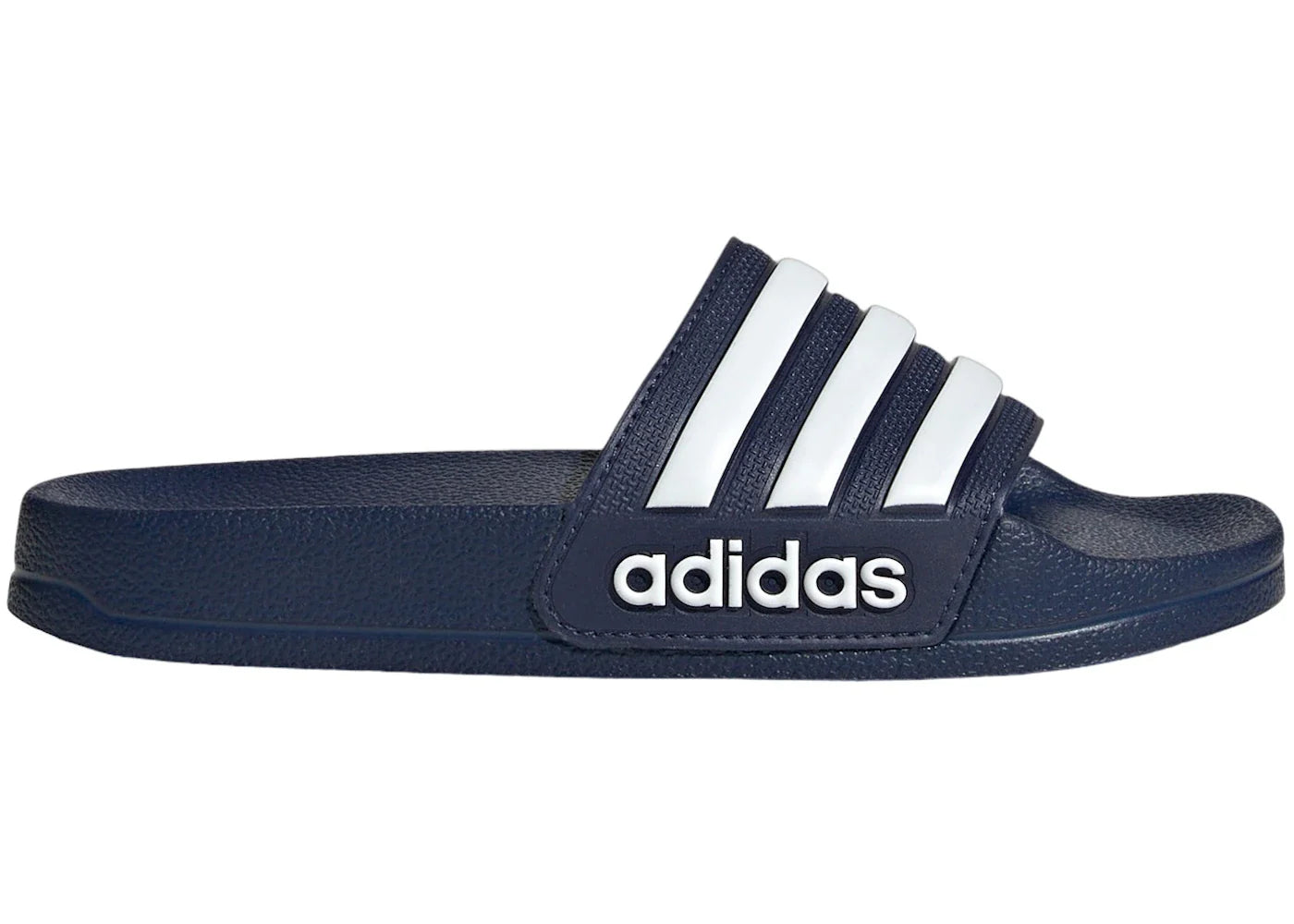 Yeezy adidas Adilette Shower Slides Dark Blue Cloud White (GS)