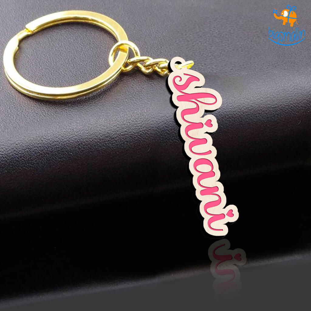 Chitra Chaya Personalized Wooden Keychain | COD Not Available - view 8