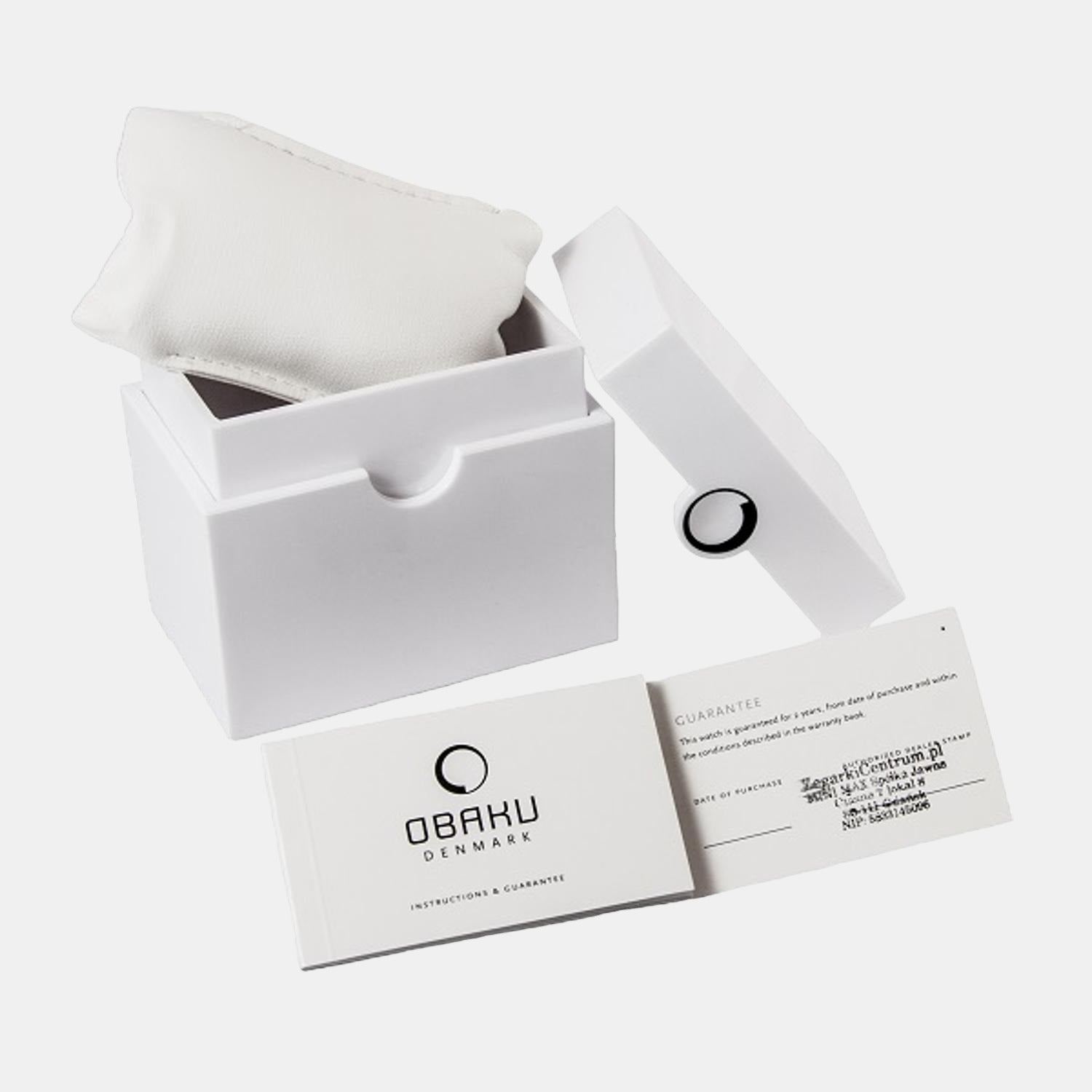 Obaku Banke Men Quartz Black Dial Analog Nylon Watch V143GBBMB - view 5