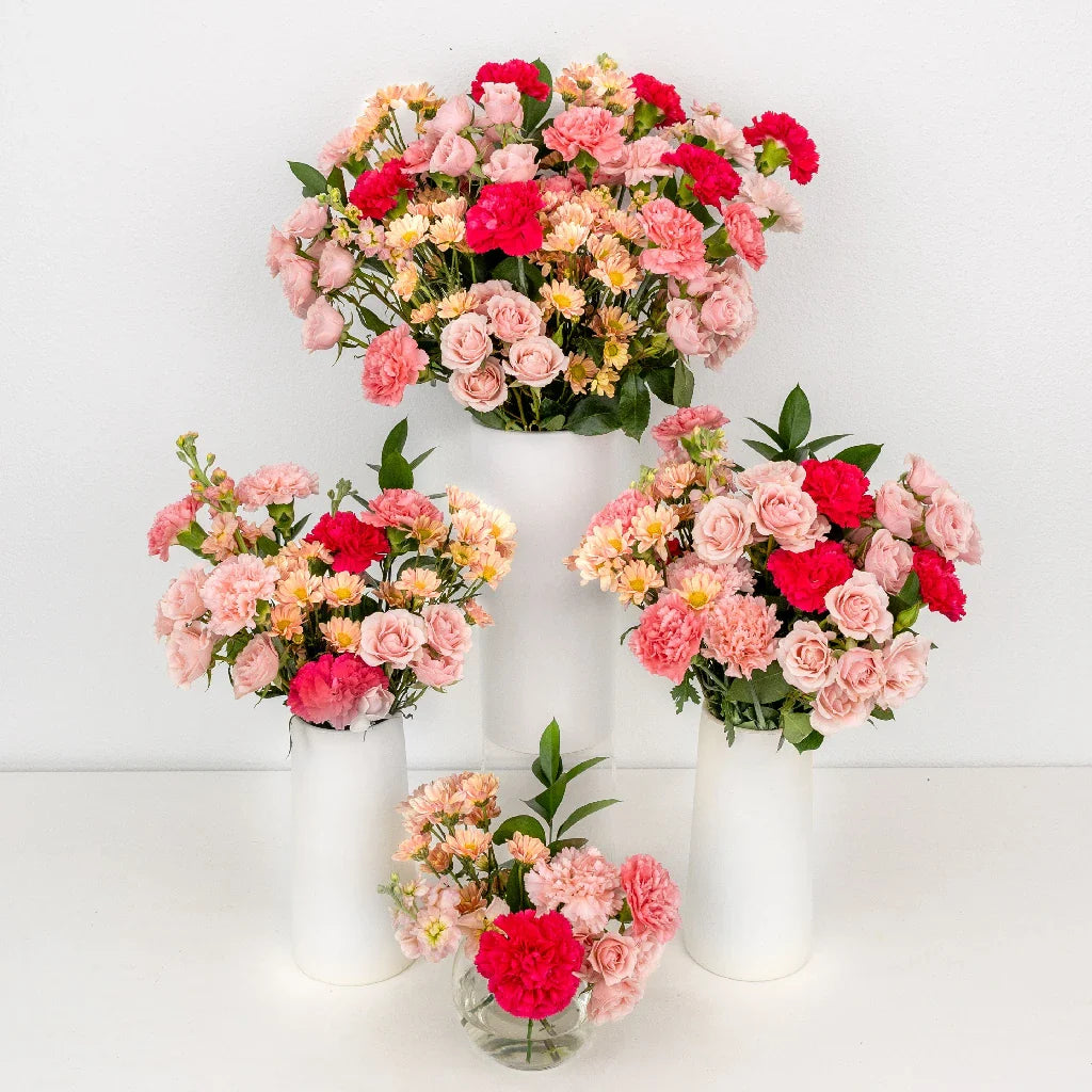 FiftyFlowers Shades Of Pink Flower Centerpieces