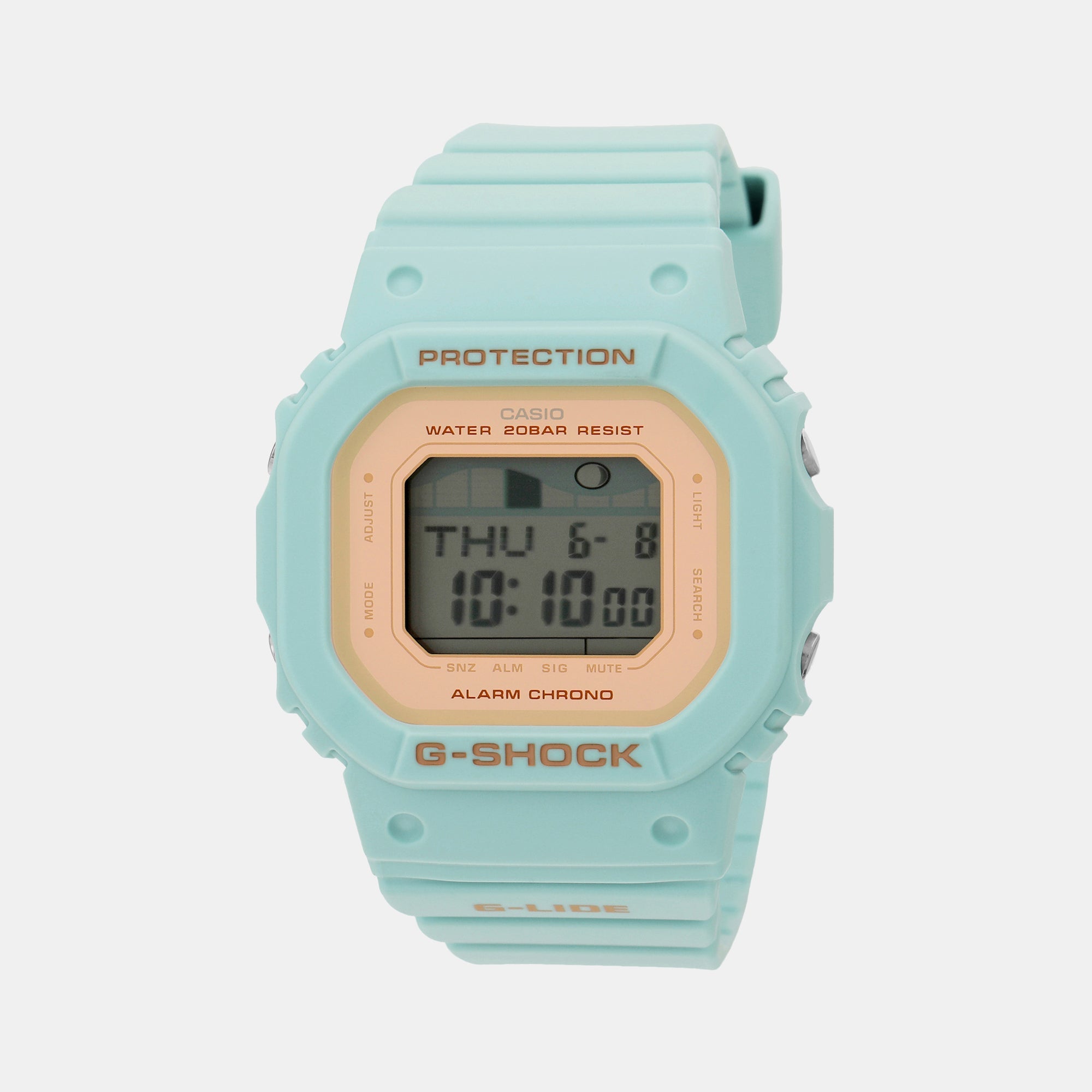 Casio G-Shock Women Women Quartz Rose Gold Dial Digital Resin Watch G1397