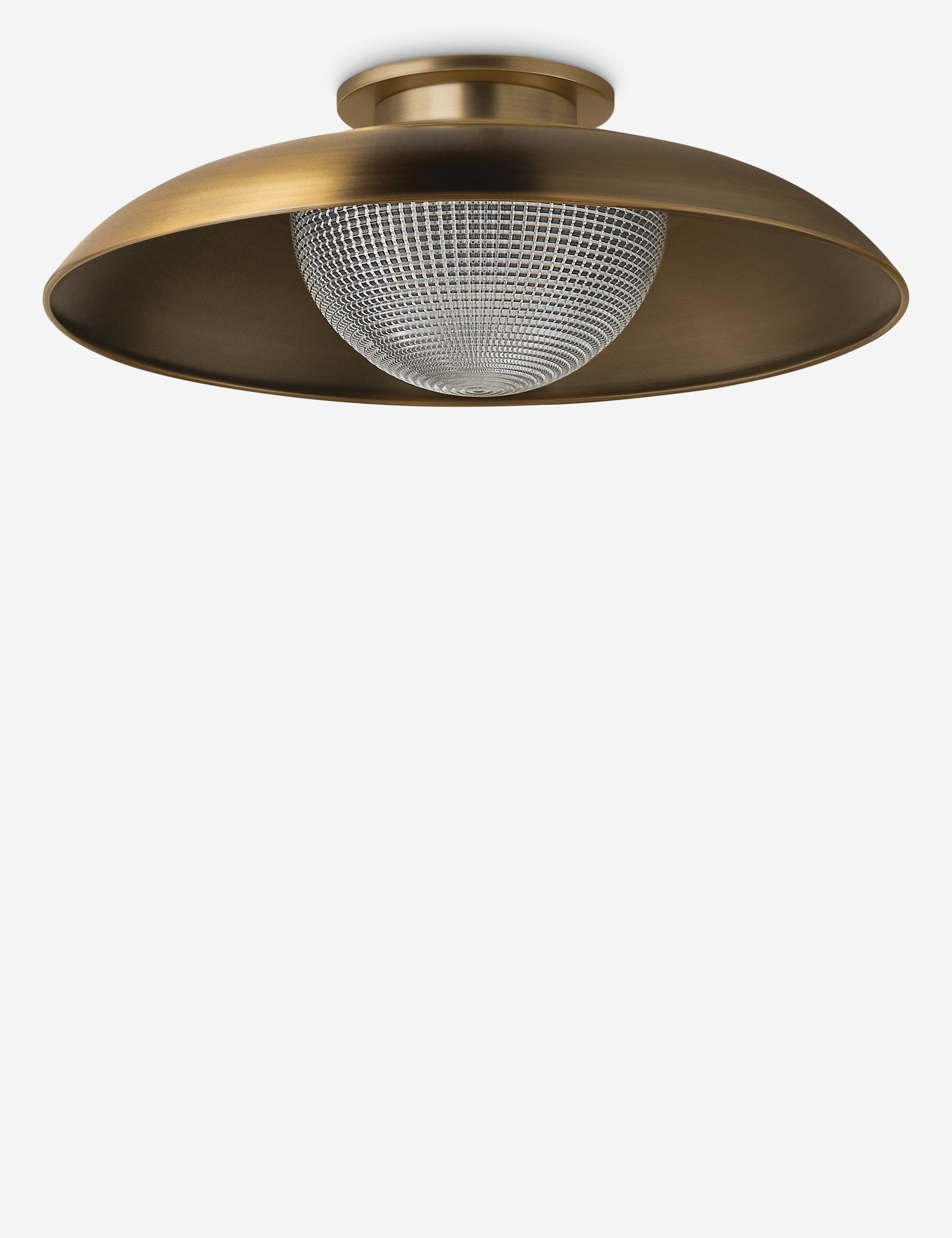 Lulu and Georgia Toro Semi-Flush Mount Light – Aged Brass