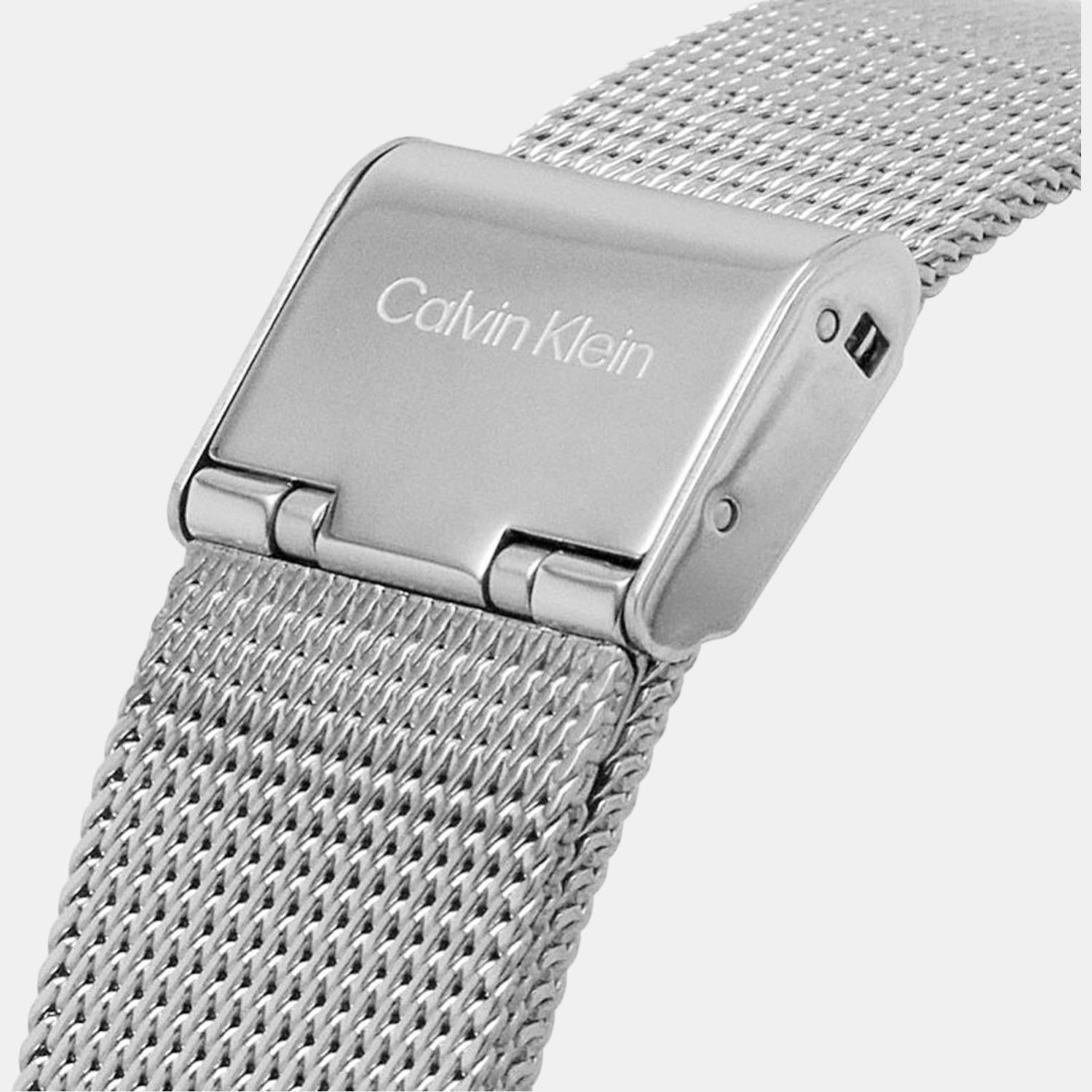 Calvin Klein Ck Iconic Unisex Quartz Silver Dial Analog Stainless Steel Watch 25200032 - view 6