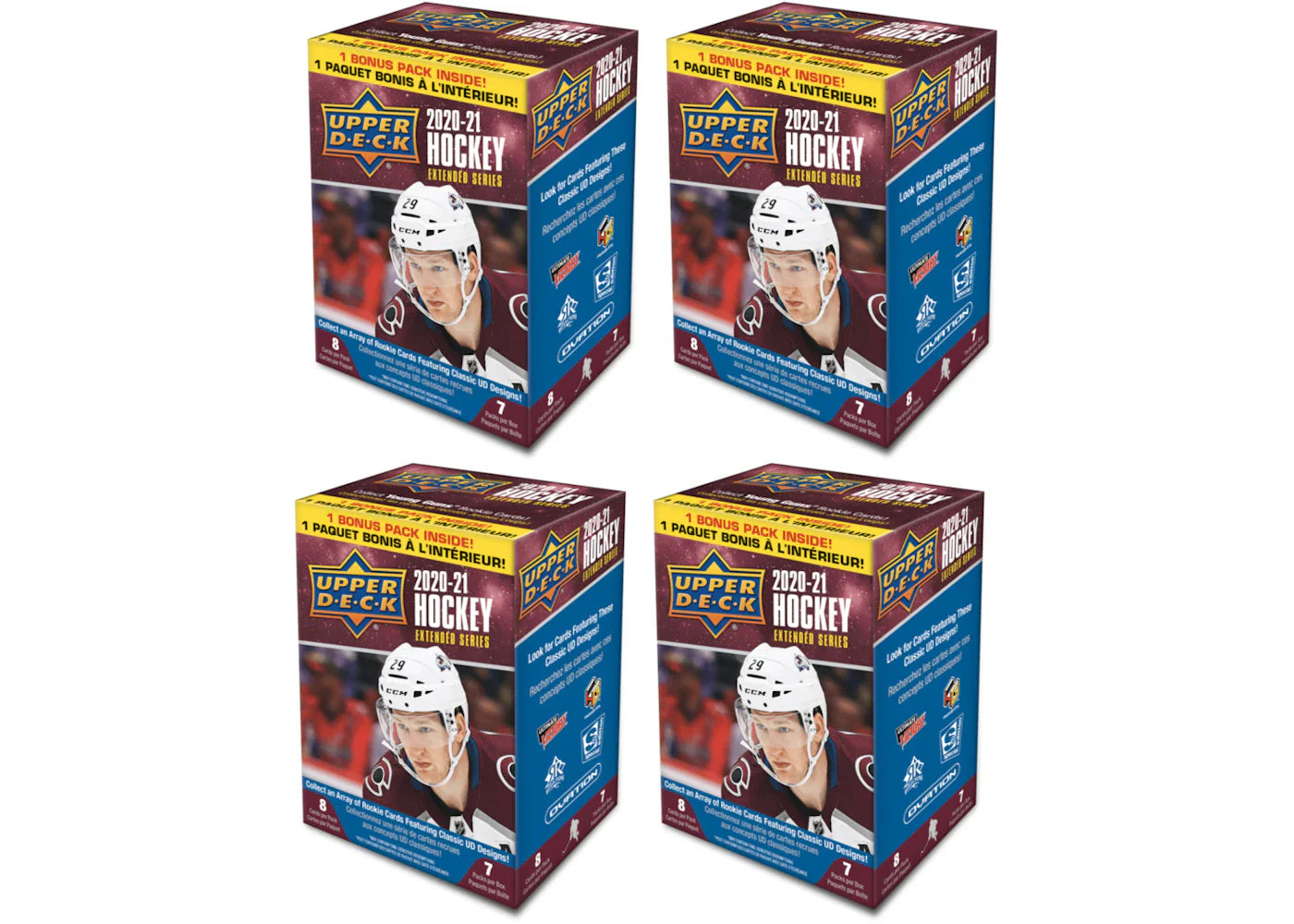 2020-21 Upper Deck Extended Series Hockey Blaster Box 4x Lot