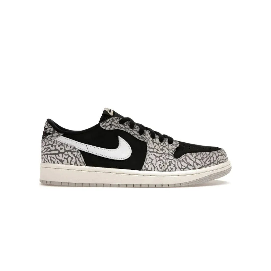 Kicks Machine Air Jordan 1 Low Black Cement Sale