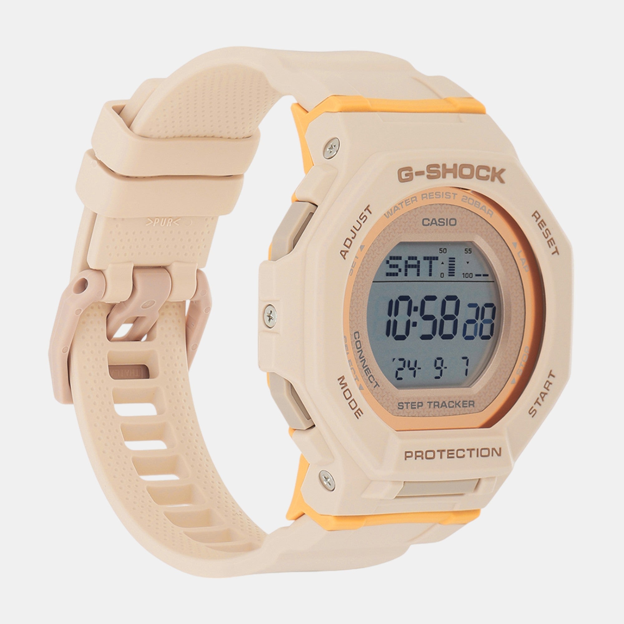 Casio G-Shock Women Quartz Orange Dial Digital Resin Watch G1619 - view 2