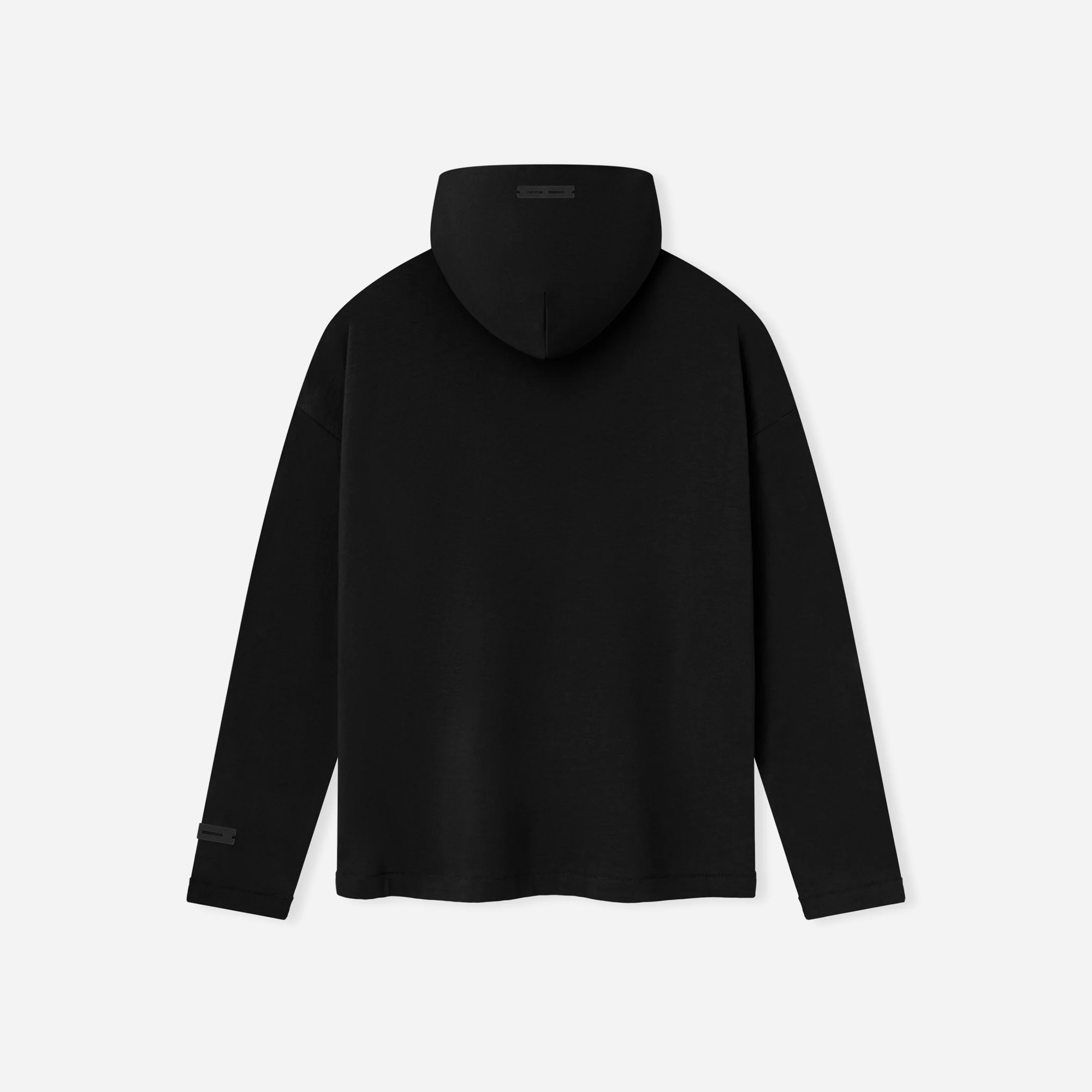 Fear Of God Essentials SS25 Womens Long Sleeve Hoodie - Jet Black - view 2