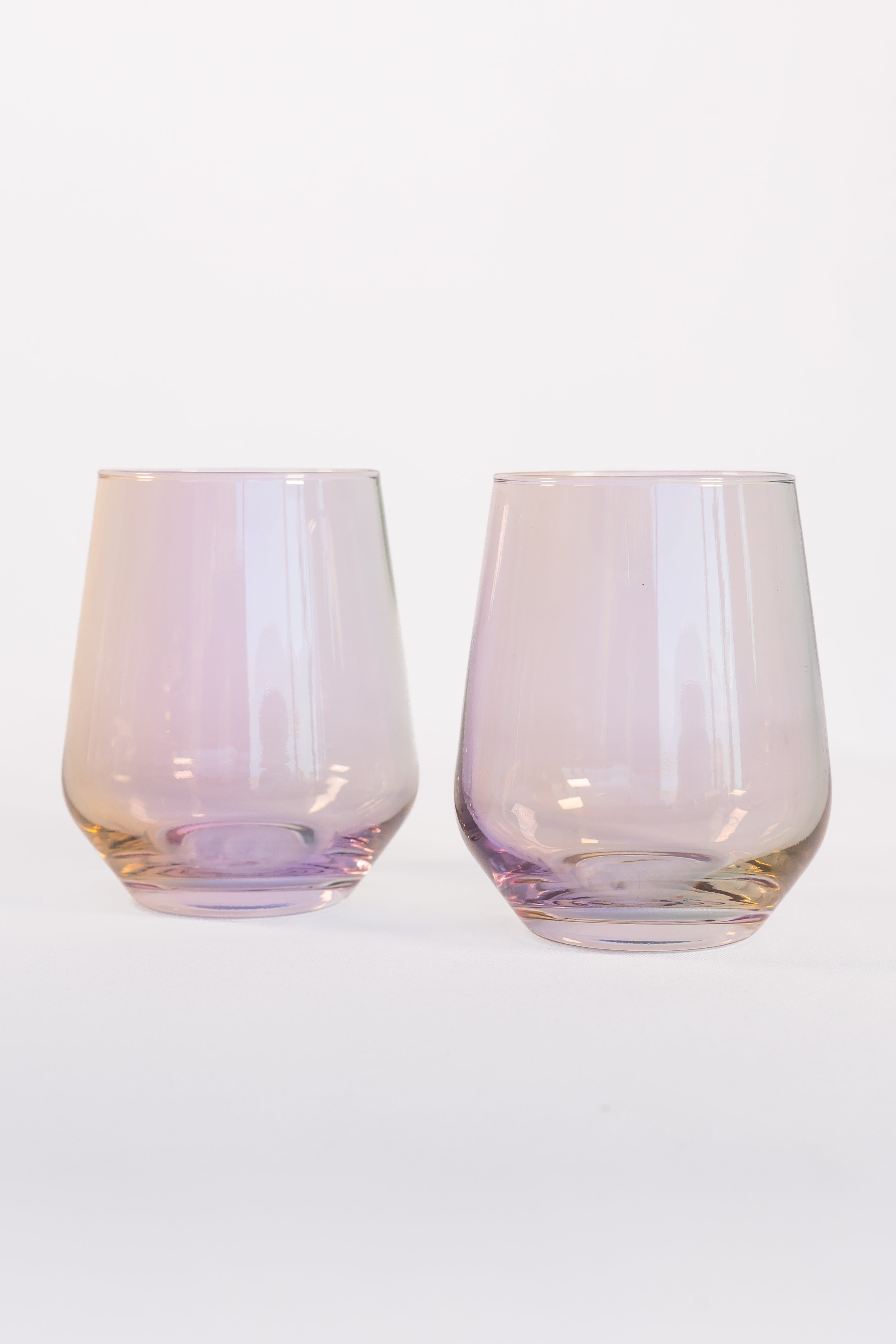 Estelle Colored Glass Estelle Colored Wine Stemless - Set of 2 {Iridescent}