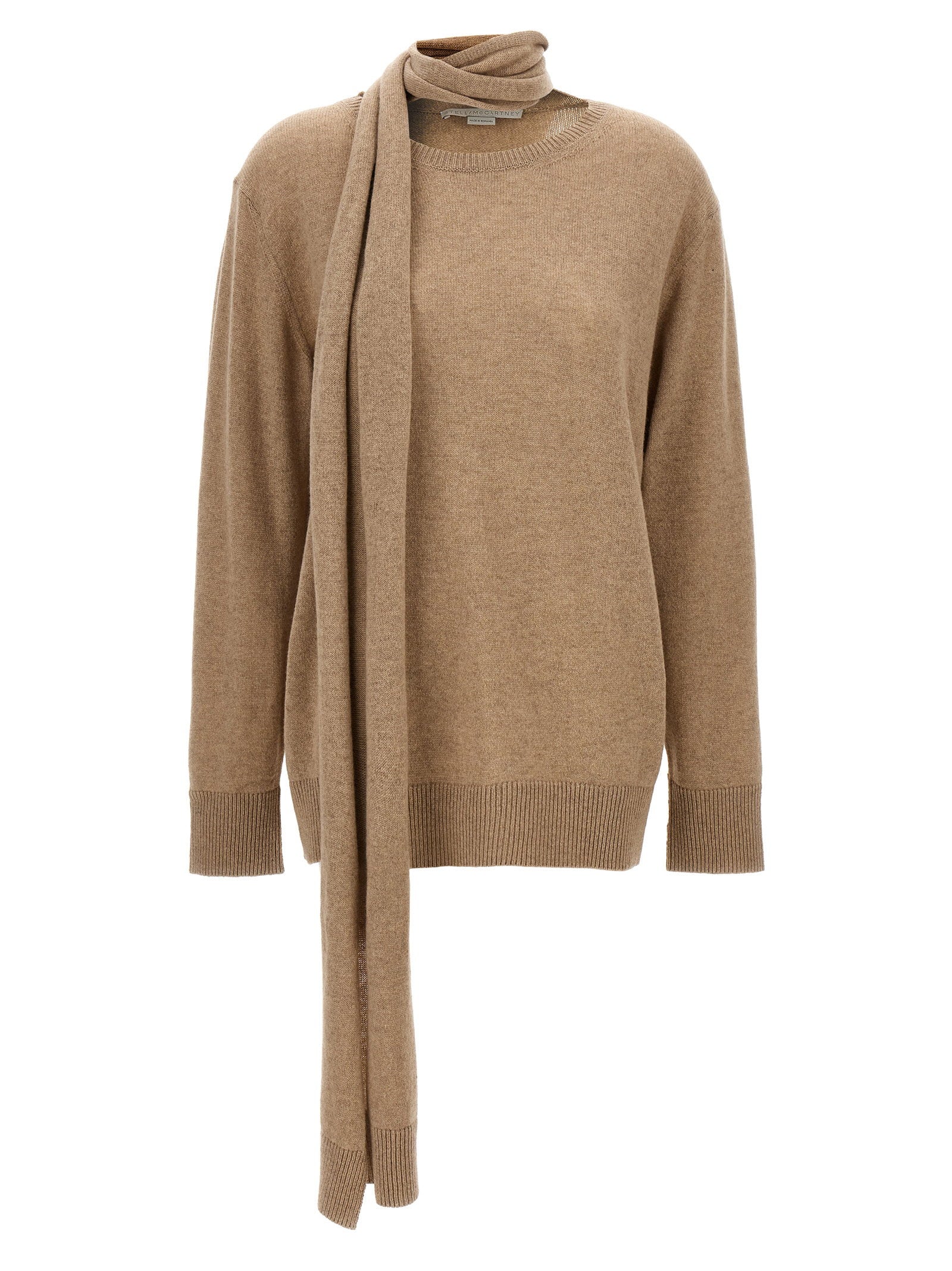 Stella Mccartney Scarf Detail Sweater – 75% cashmere 25% wool