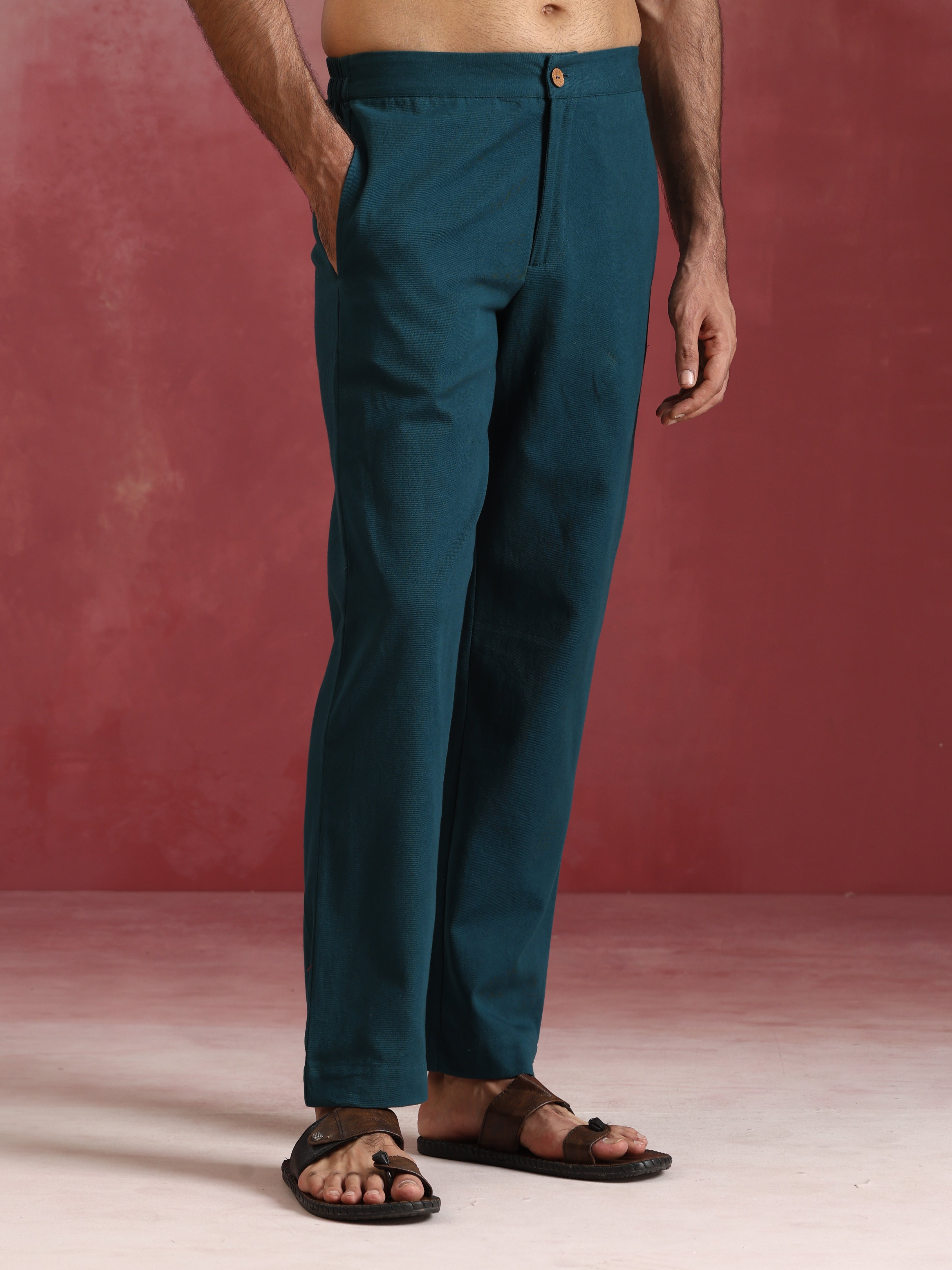 trueBrowns Men's Blue Ikat Co-ord set - view 7