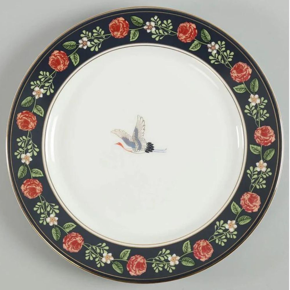 India Circus Gruidae's Trance Dinner Set | Premium 22K Liquid Gold | Set of 20 Pcs - view 2