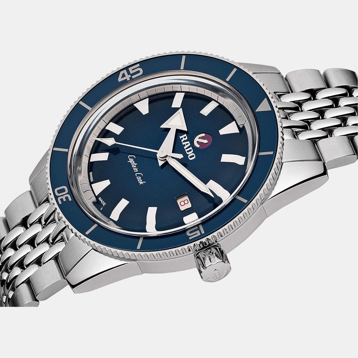 Rado Captain Cook Men Automatic Blue Dial Analog Stainless Steel Watch R32505203 - view 2