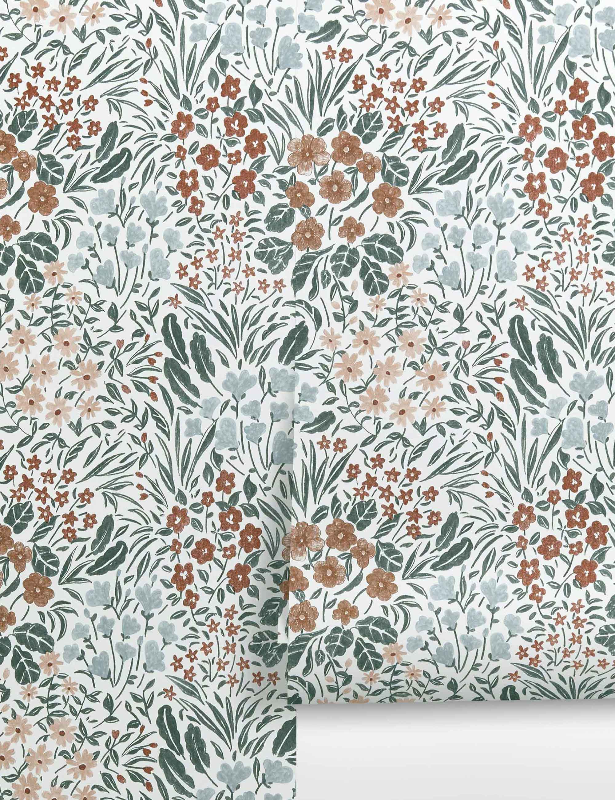 Lulu and Georgia Floral Field Wallpaper by Rylee + Cru