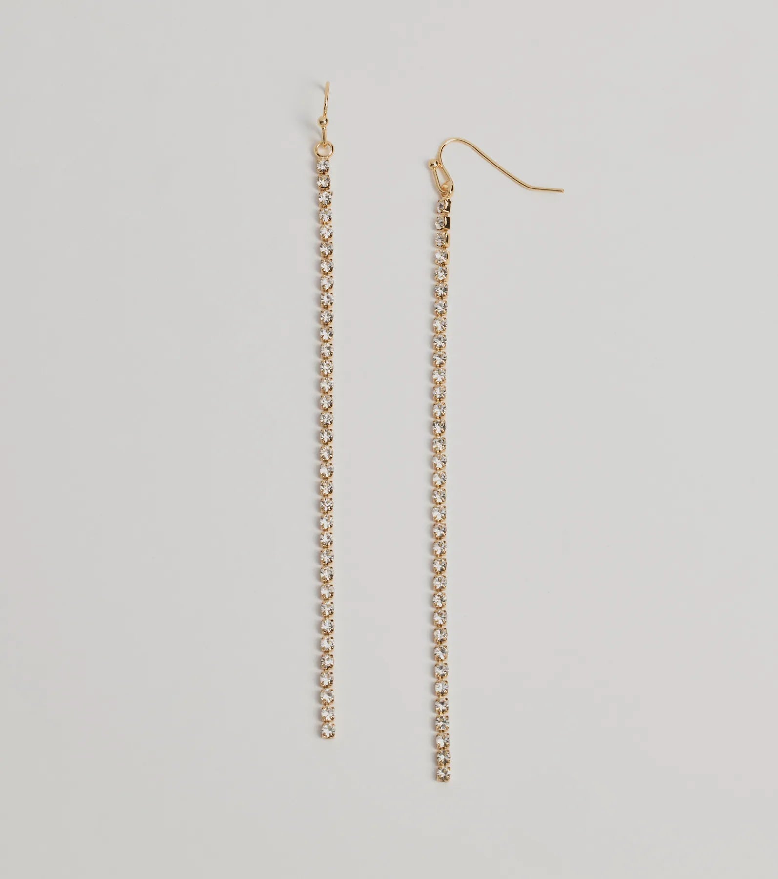 Windsor Endless Glam Linear Rhinestone Earrings