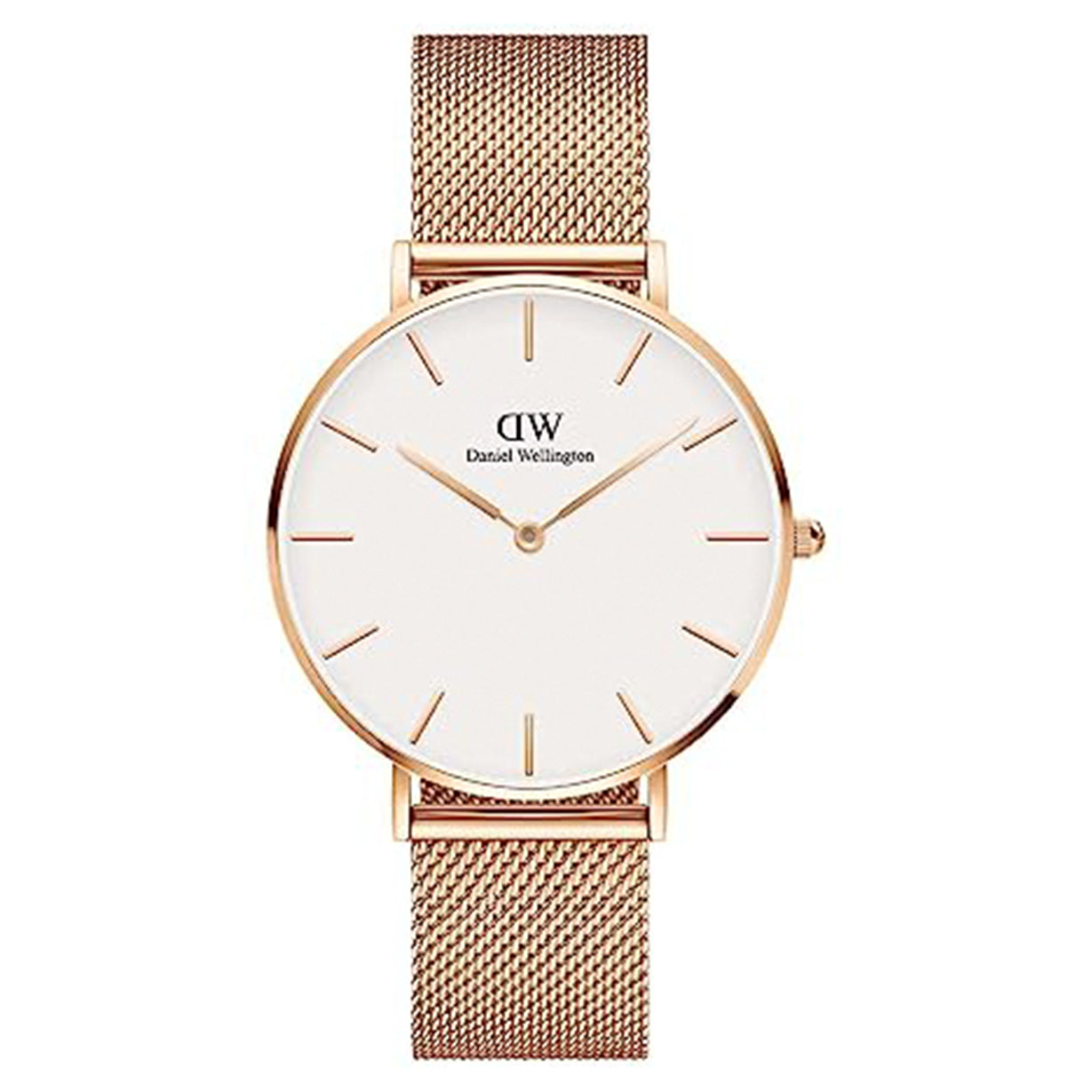 Daniel Wellington Petite Melrose Rose Gold & White