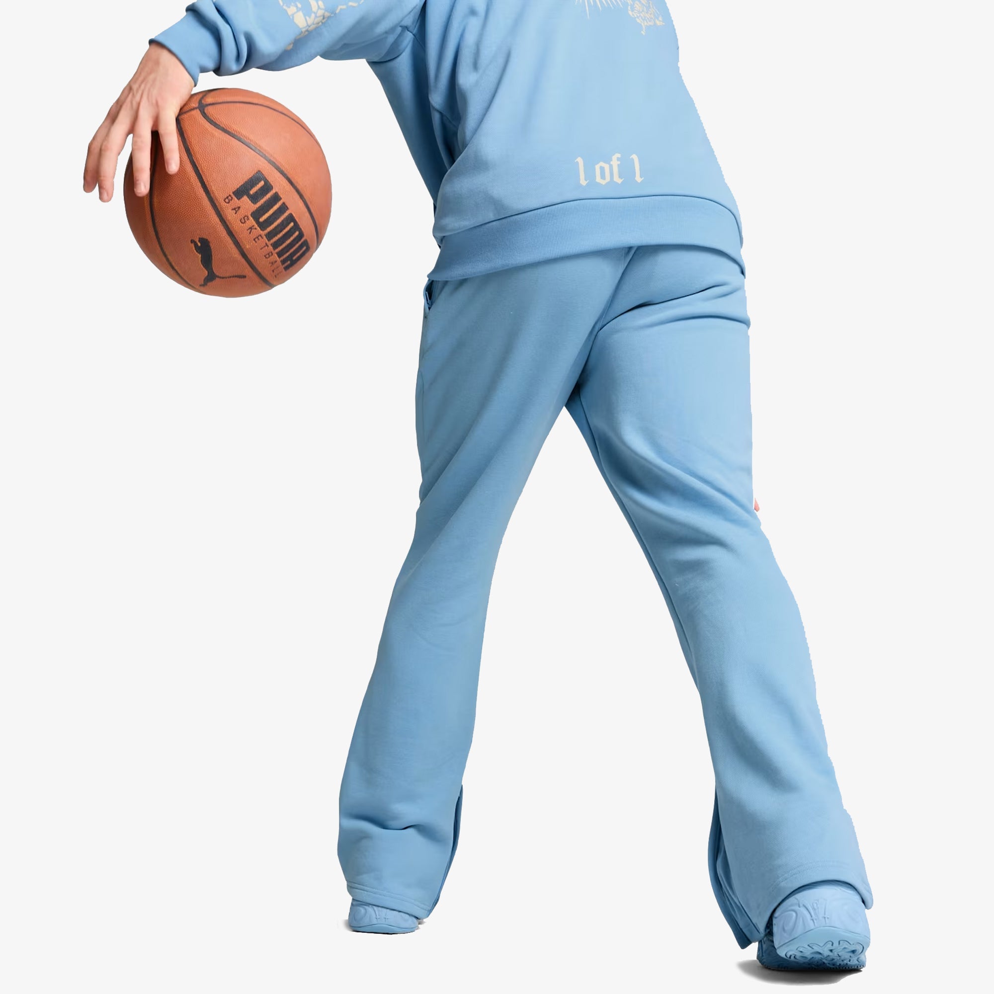 Puma | Hoops X Lf Mosiac Pant { Team Light Blue - view 2