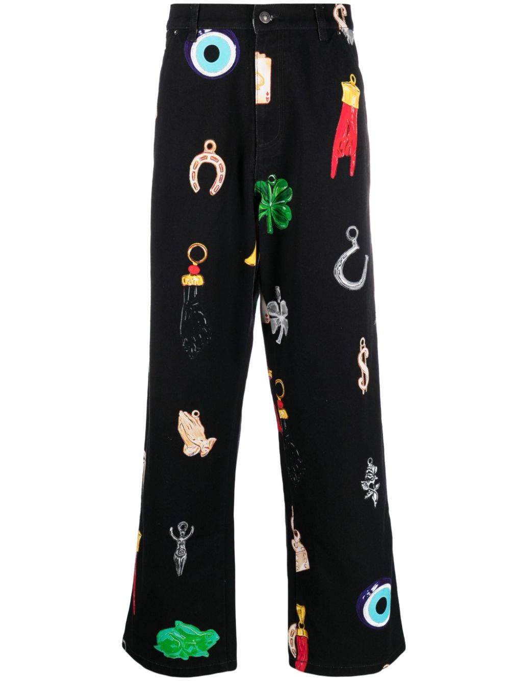 Sky High Farm Workwear Printed denim jeans – Cotton 100%
