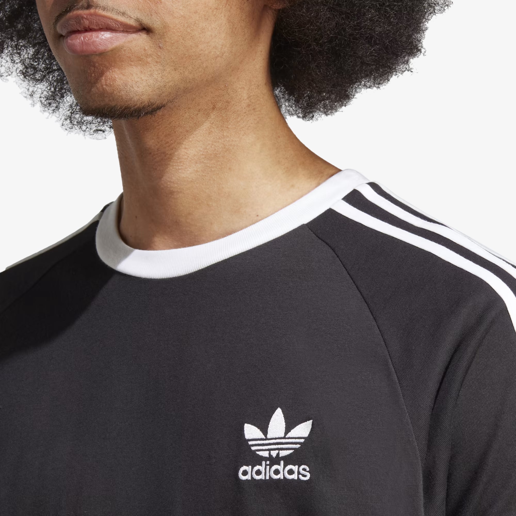 Adidas Originals | Adicolor Classics 3-stripes Tee { Black - view 3