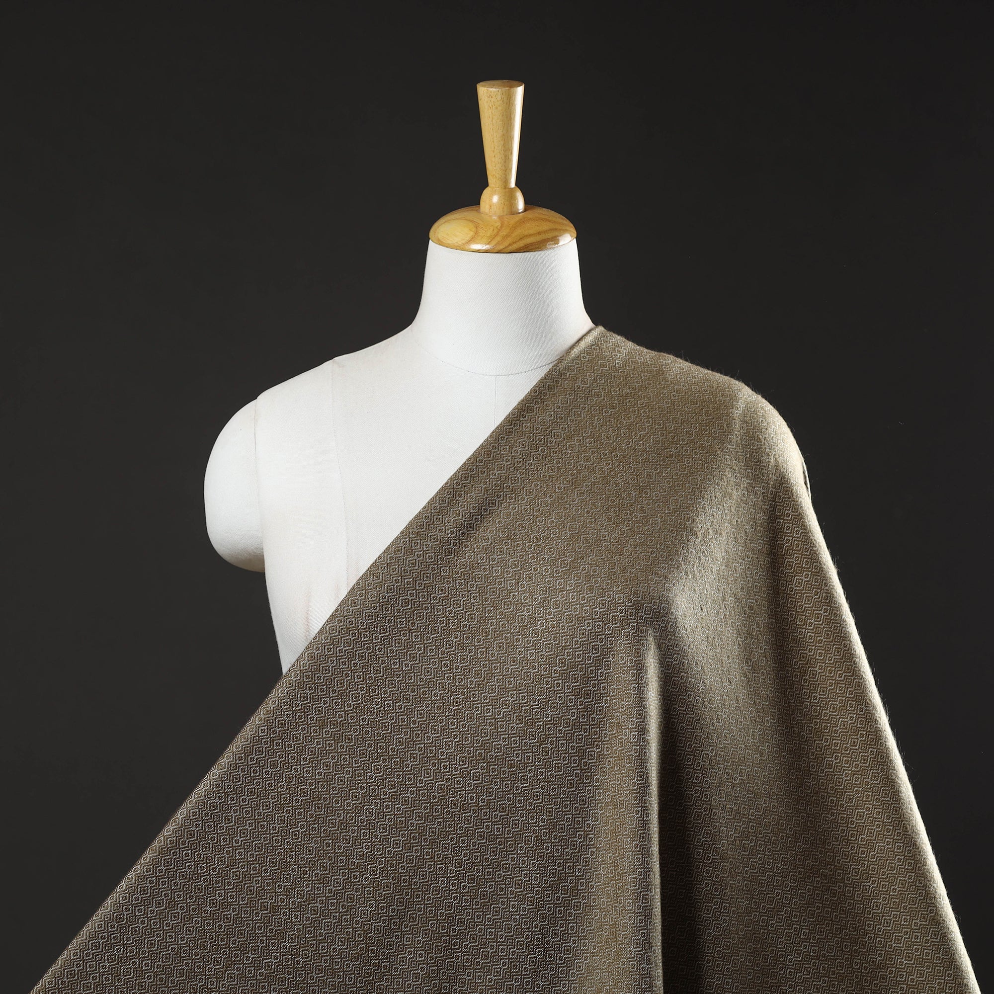 ITOKRI CRAFTS INITIATIVE Brown - Acrylic Fine Wool Fabric 37 - view 2