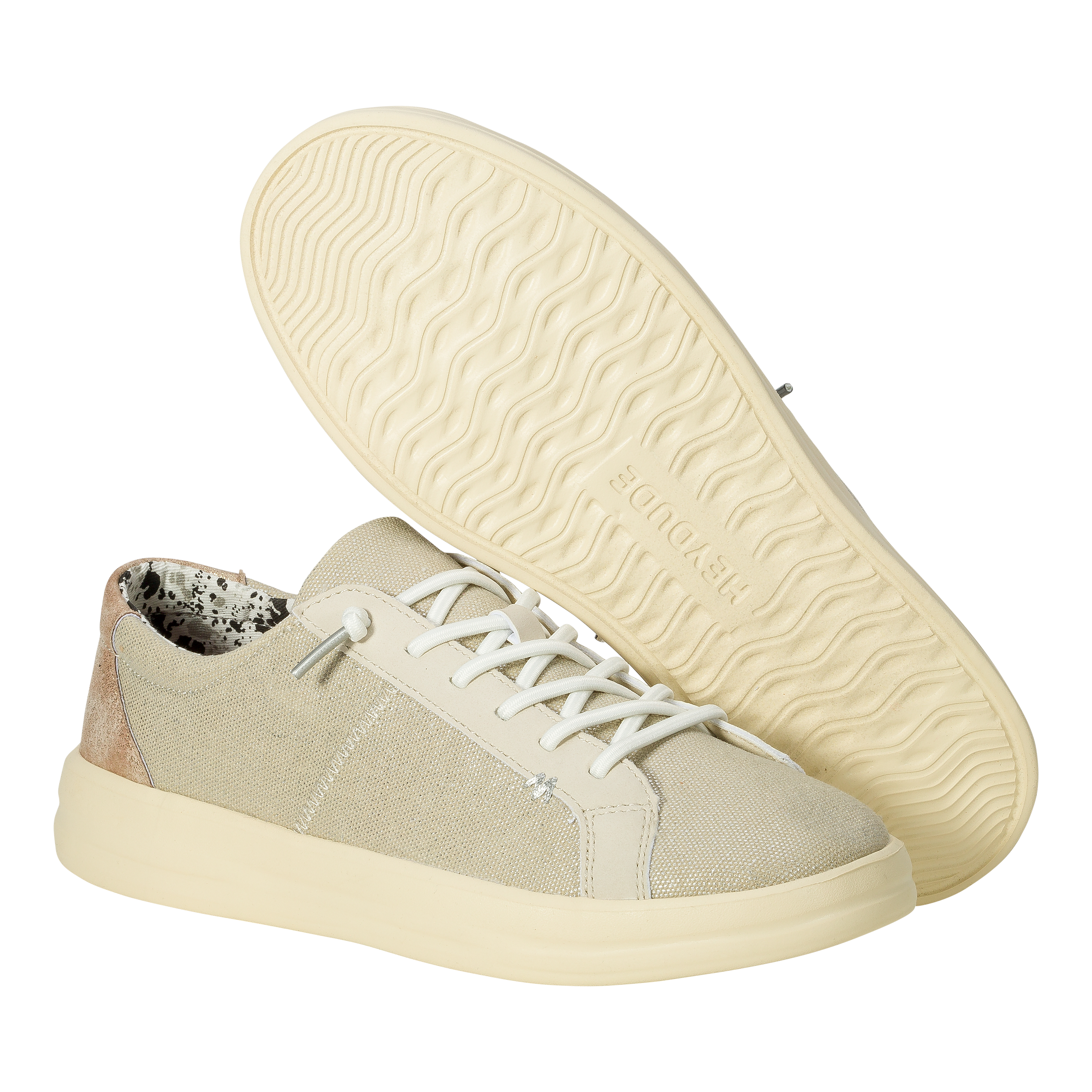 HEYDUDE shoes Karina Shimmer - Platinum – Women's - view 3