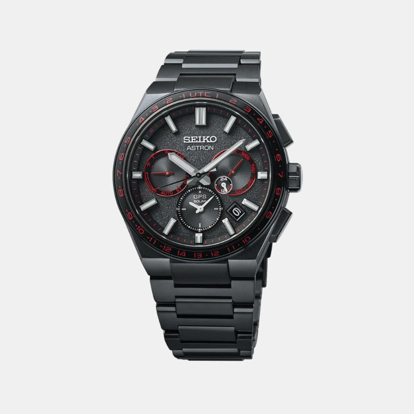 Seiko Astron Men 'Redshift' GPS Solar 5X Dual-Time Chronograph Limited Edition Watch SSH137J1
