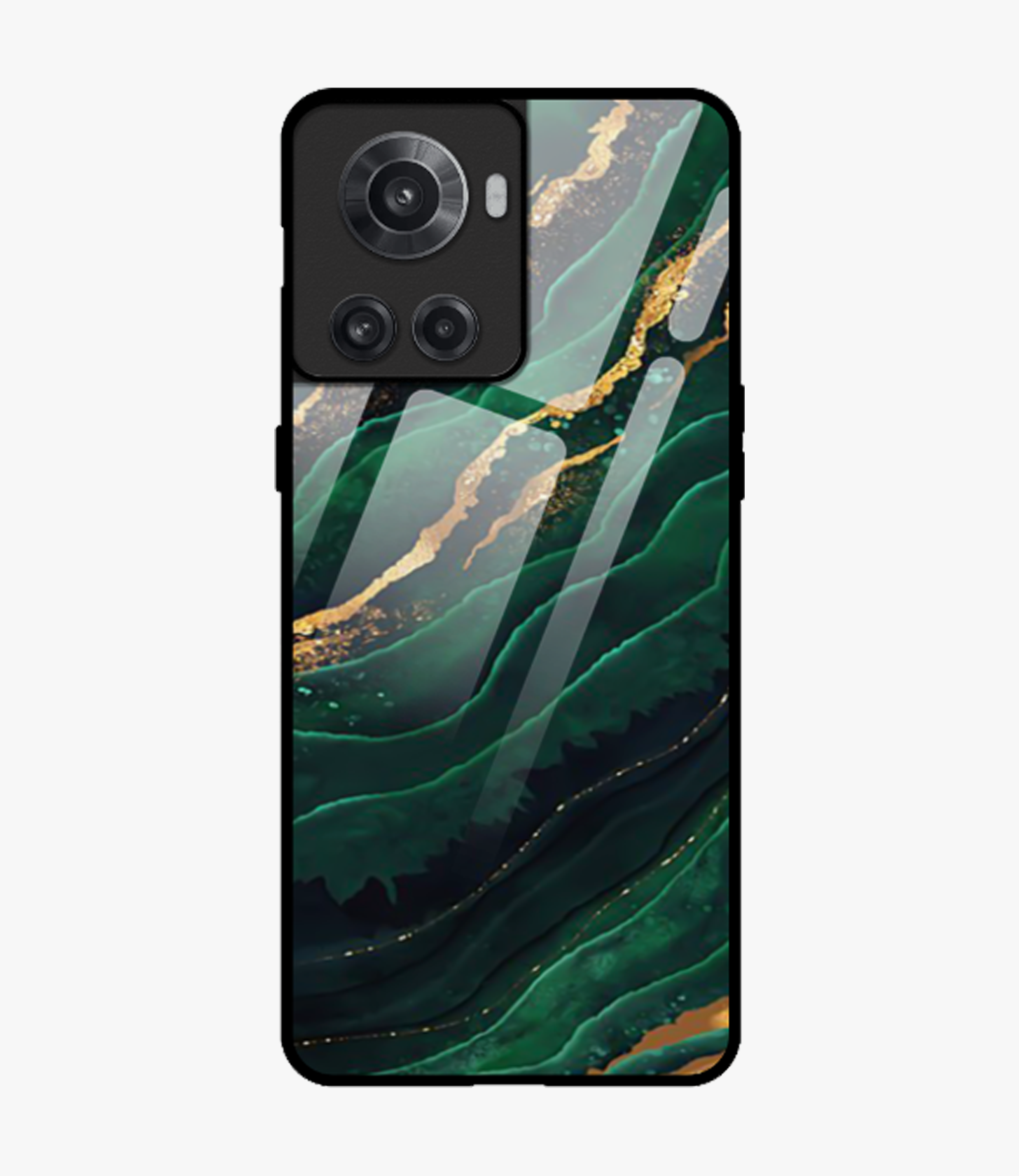 The Case Company Green Emerald Marble Glass Case for Oneplus 10R
