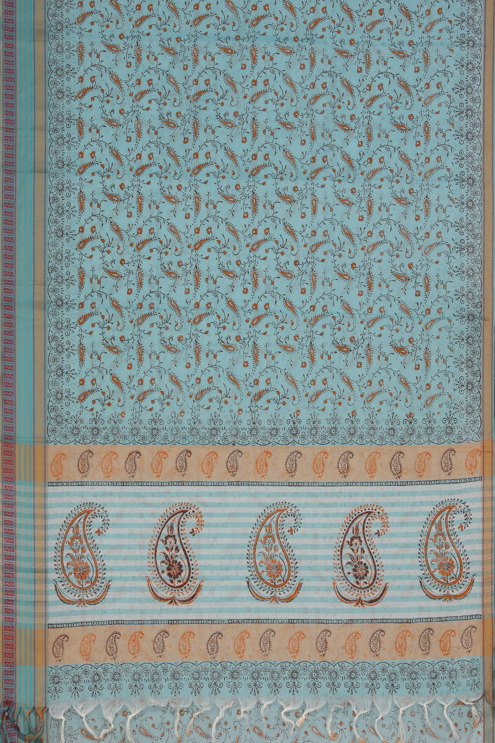 Kalanjali Ethnics Hand block printed cotton saree - view 3