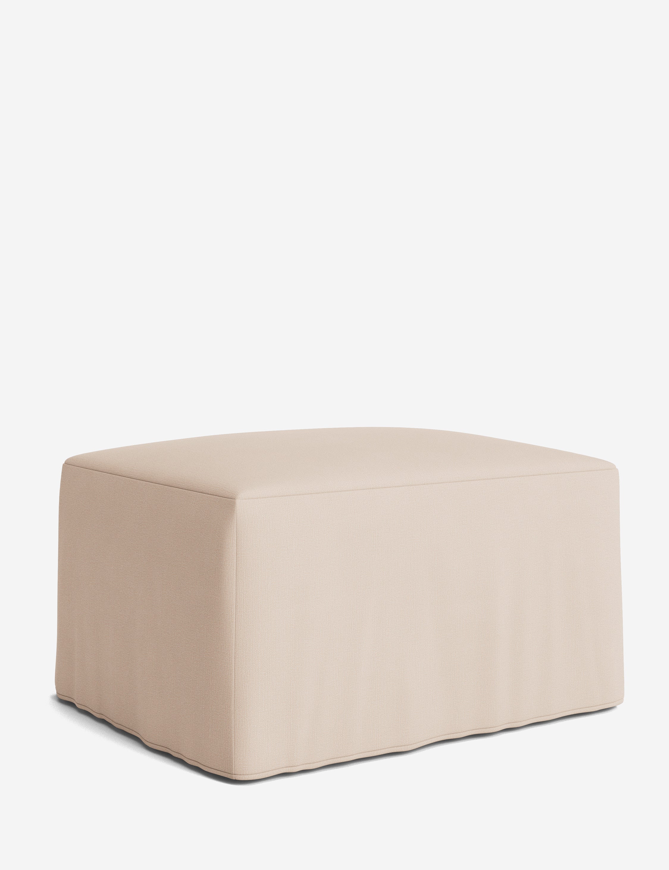Lulu and Georgia Portola Slipcover Ottoman - view 106