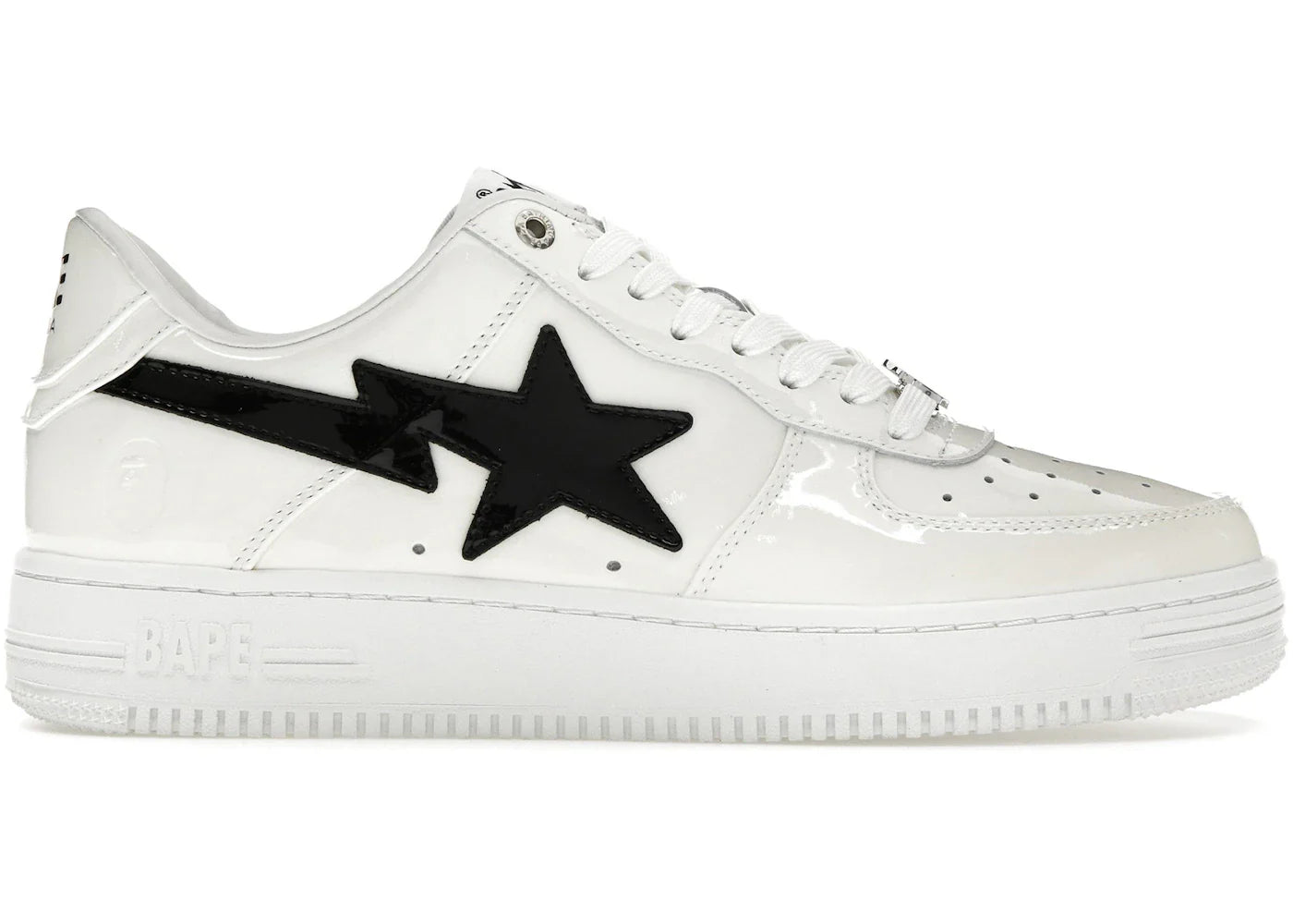 Sta 2 white – A Bathing Ape Bape Sta #2 White Patent