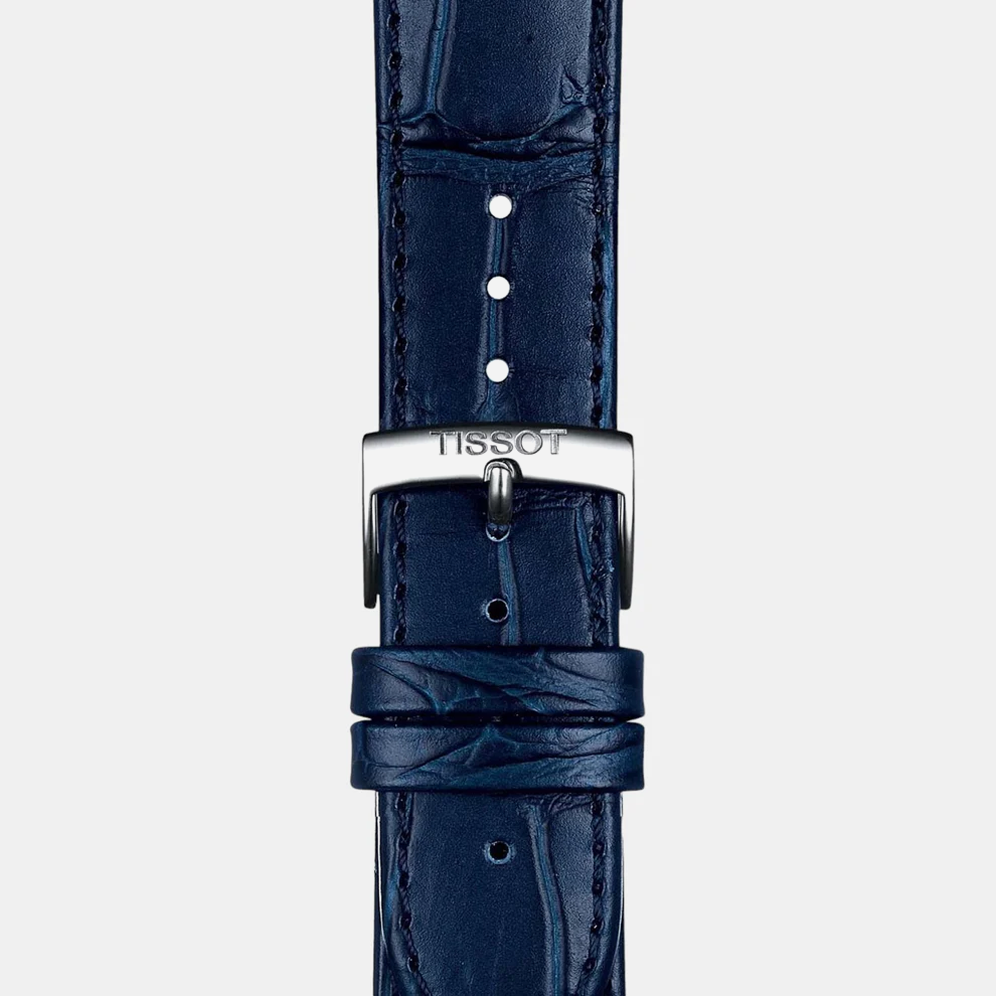 Tissot Carson Premium Powermatic 80 Blue Dial Leather Strap 40mm Swiss Automatic - view 3