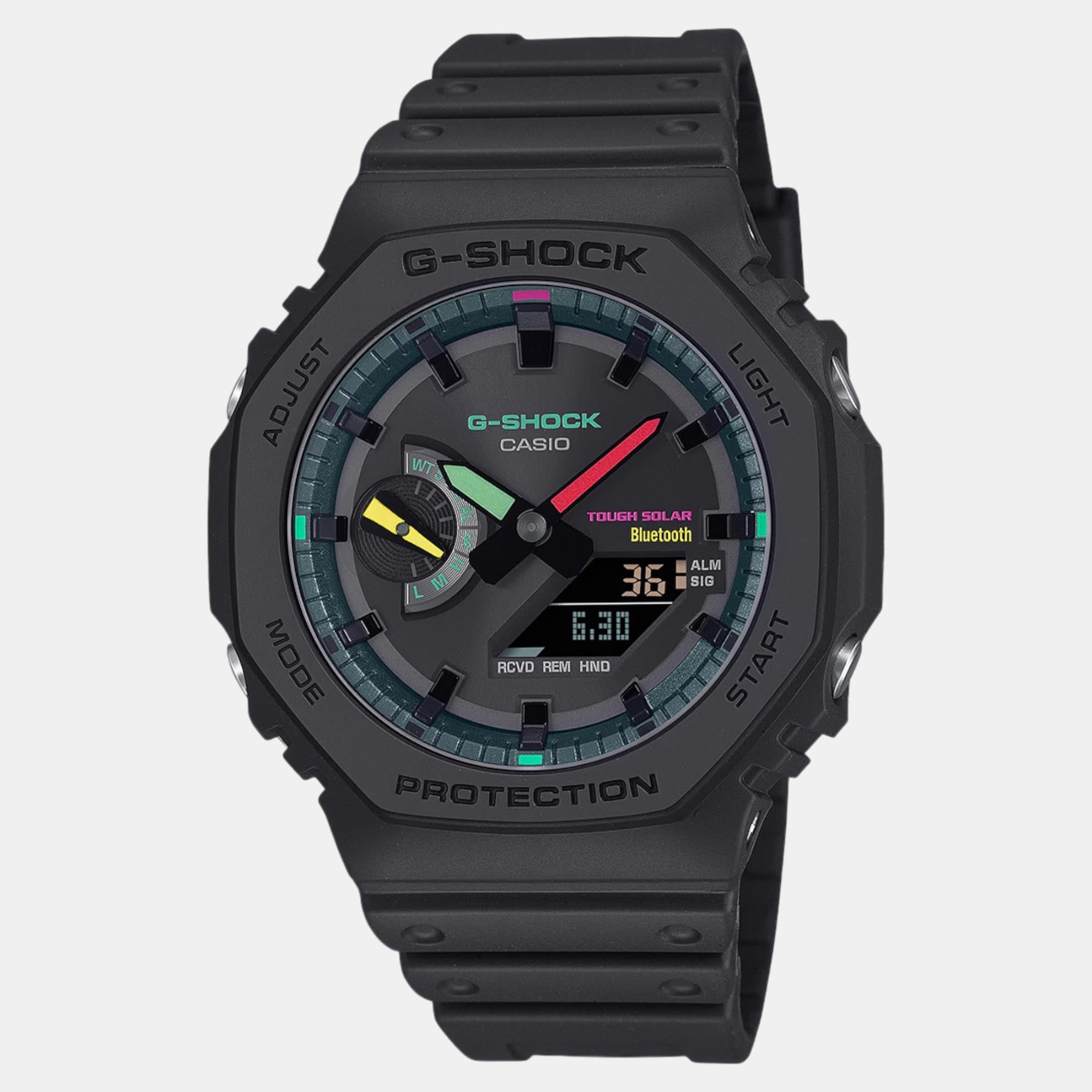 Casio G-Shock Men Quartz Black Dial Analog-Digital Resin Watch G1554