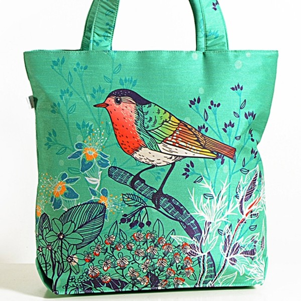 Swayam India Cyan Bird Animal Theme Bag- Birds- 2 - view 2