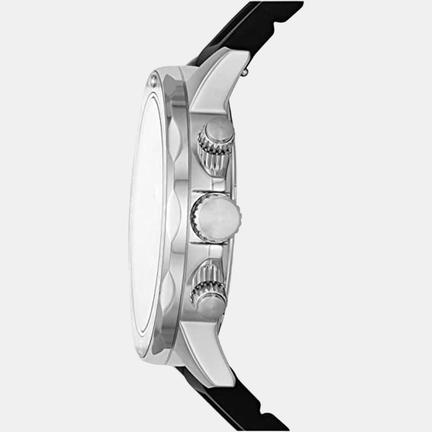 Fossil Bannon Men Quartz Black Dial Multi-Function Silicone Watch BQ2494 - view 2