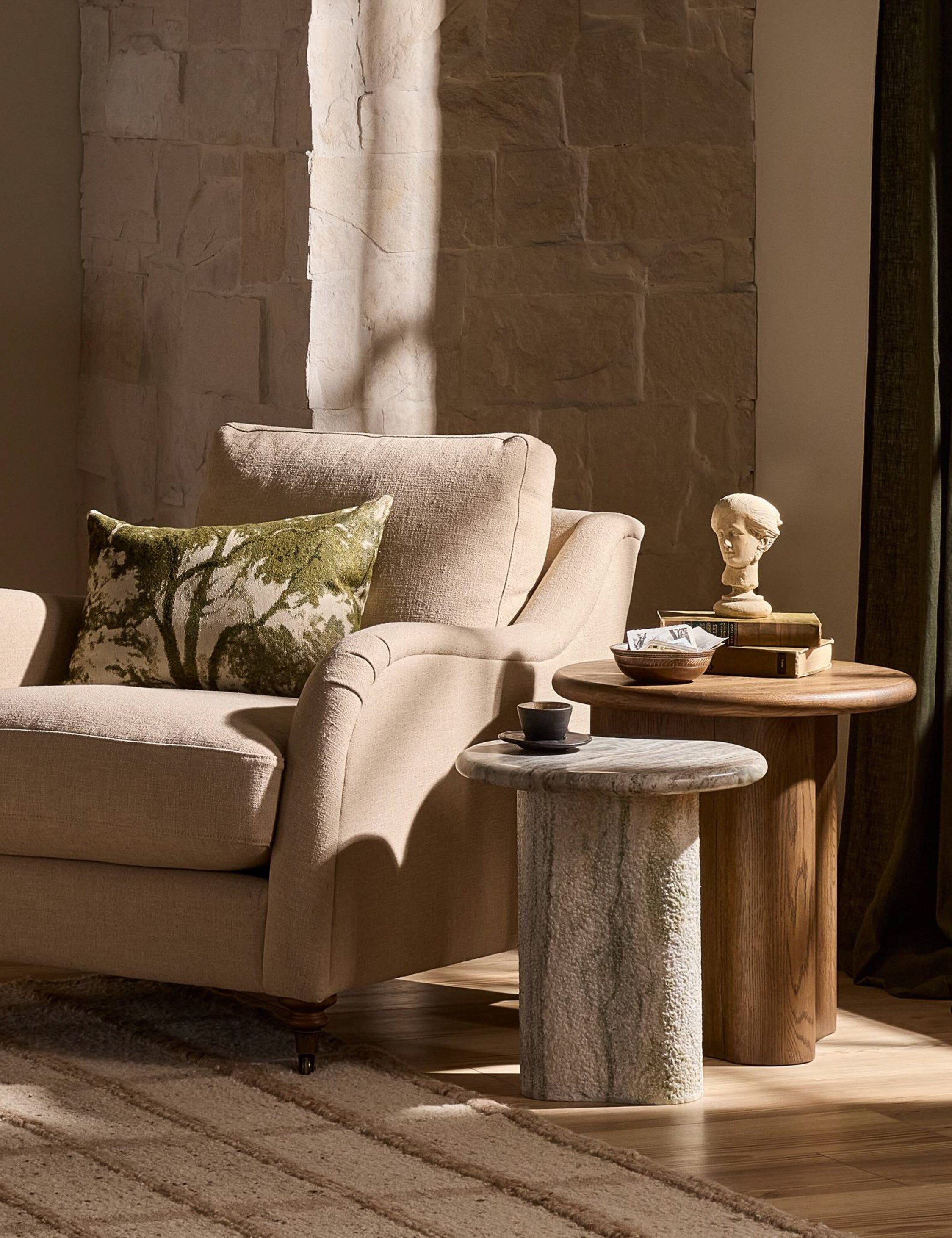 Lulu and Georgia Waylie Nesting Round Side Tables (Set of 2) by Amber Lewis x Four Hands - view 2