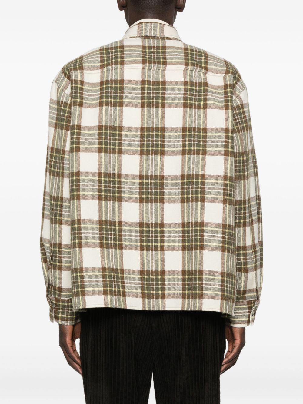 Ami Paris Wool checked overshirt – Cotton 100% - view 4