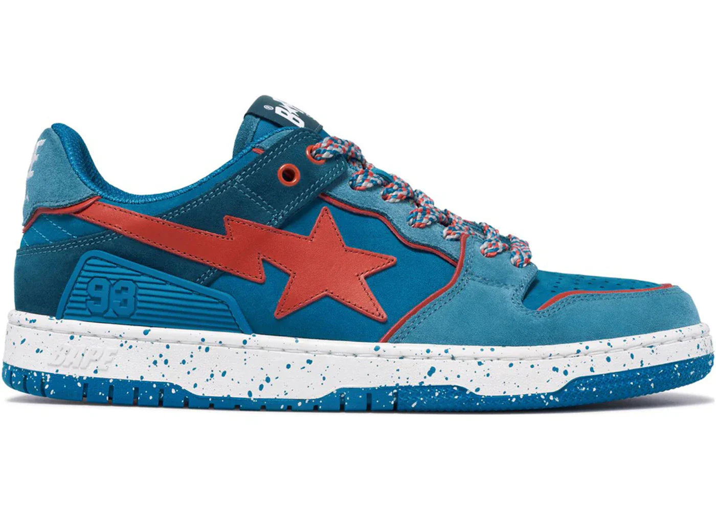 Bape A Bathing Ape Sk8 Sta #7 M2 Outdoor Pack Blue Red