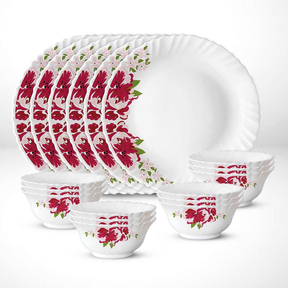 My Borosil Larah by Borosil Rose Red Thali Set