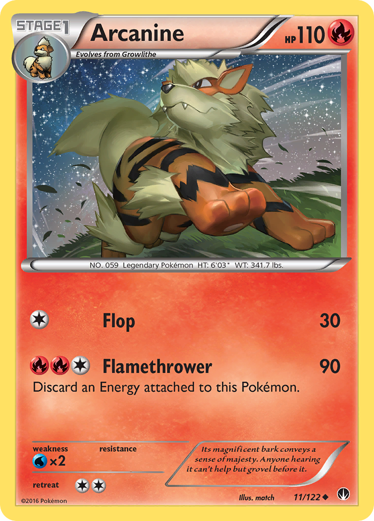 Uncommon xy9-11 reverse – Pokémon Arcanine - 11/122 - Uncommon [xy9-11] [Reverse Holo] - Arcanine - 11/122 - Uncommon