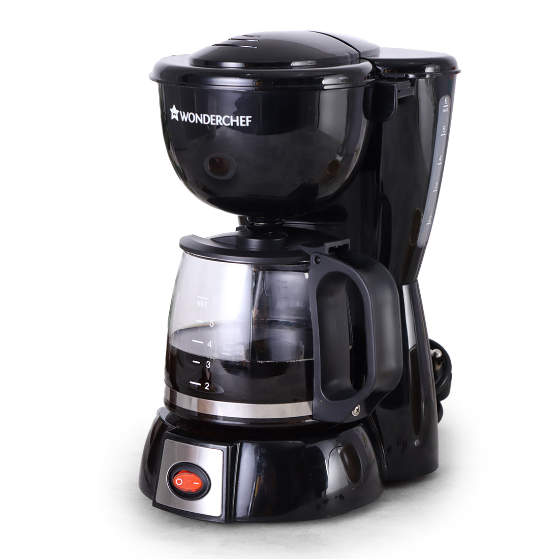Wonderchef Onyx Brew Coffee Maker, Borosilicate Glass Carafe,.